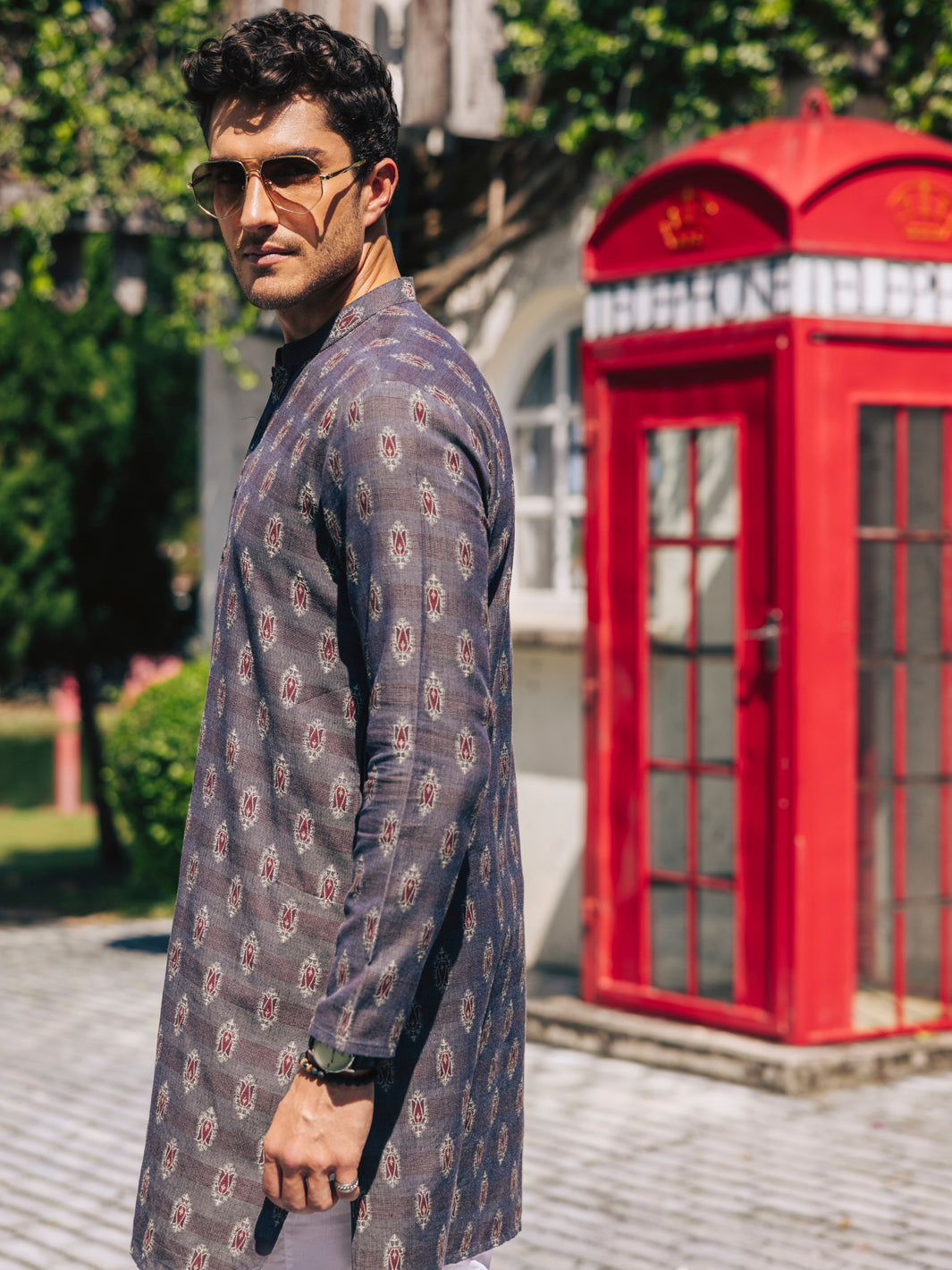 Premium Cotton Grey Kurta for Men - Comfortable & Stylish Traditional Indian Wear - Perfect for Festivals, Weddings & Casual Outings