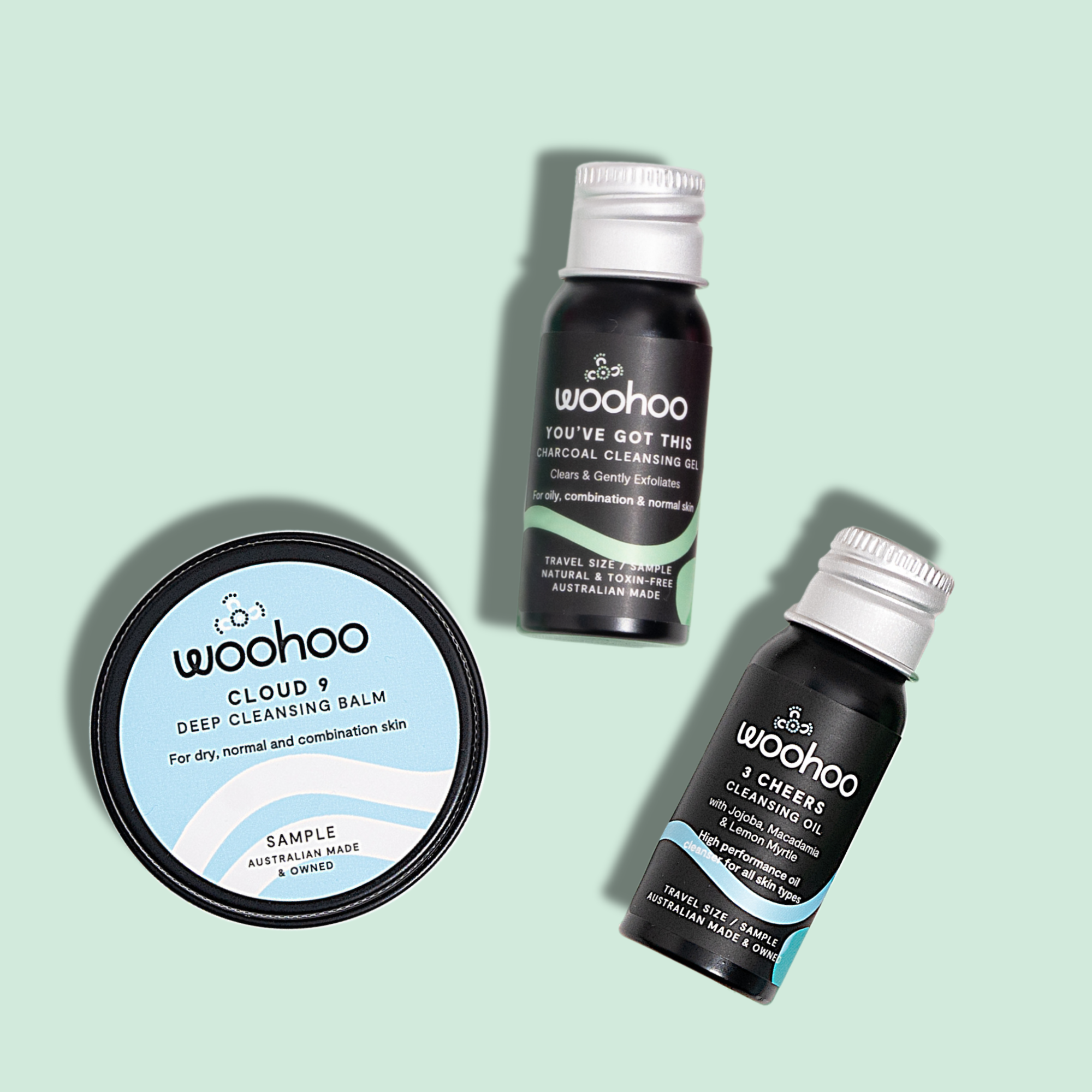 Best Facial Cleanser Sample Pack for All Skin Types | Gentle & Hydrating Travel-Sized Skincare Kit | Perfect for Travel, Gym & On-The-Go Use