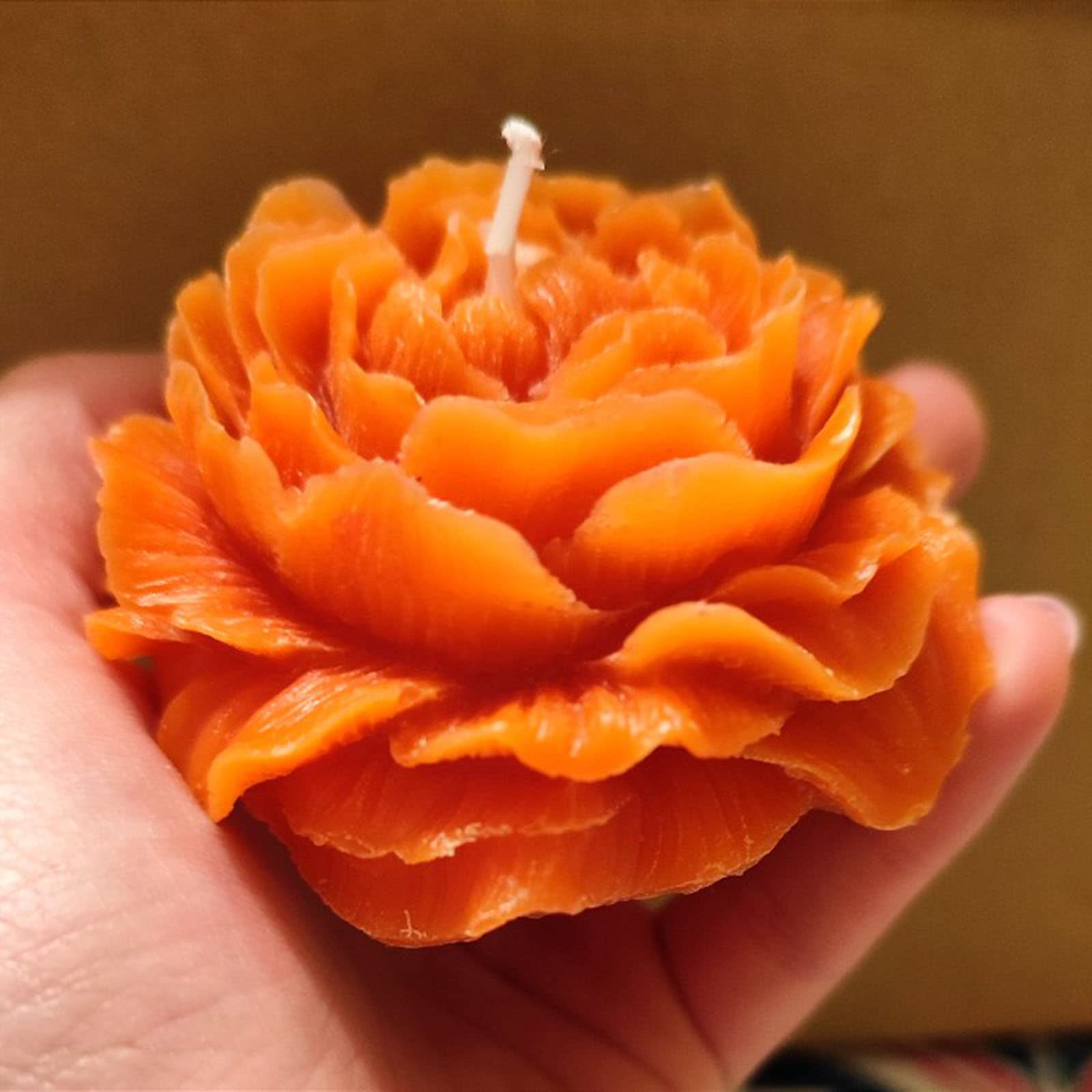 2-Pack Flower Shaped Silicone Candle Molds - DIY 3D Rose & Peony Candle Making Kit for Resin, Soap, and Wax Crafts - Perfect for Valentine's Day Gifts, Home Decor, and Wedding Centerpieces (3.6