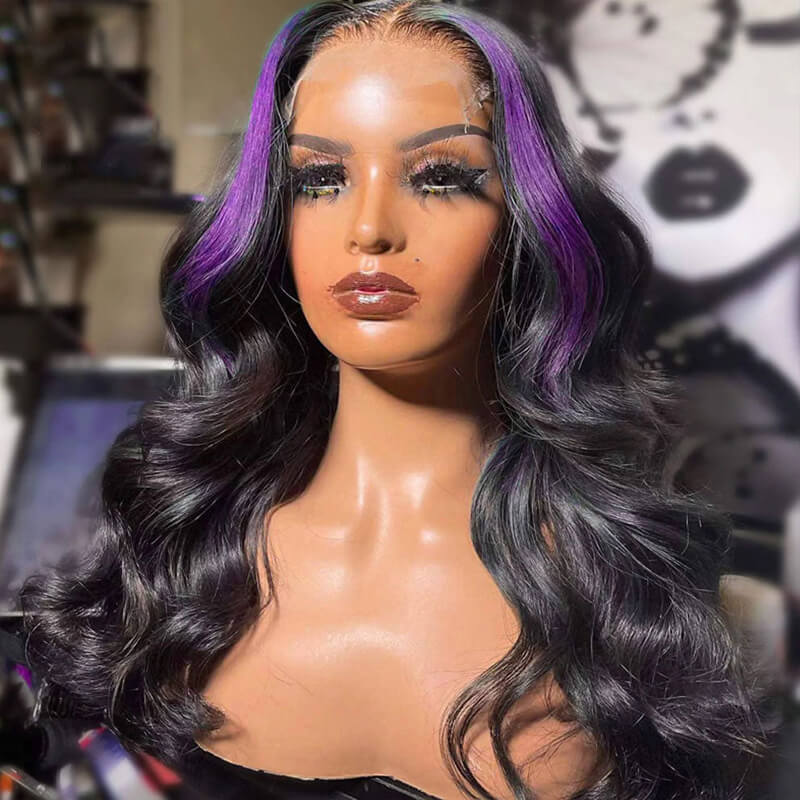 H3-1b Purple Highlight Body Wave