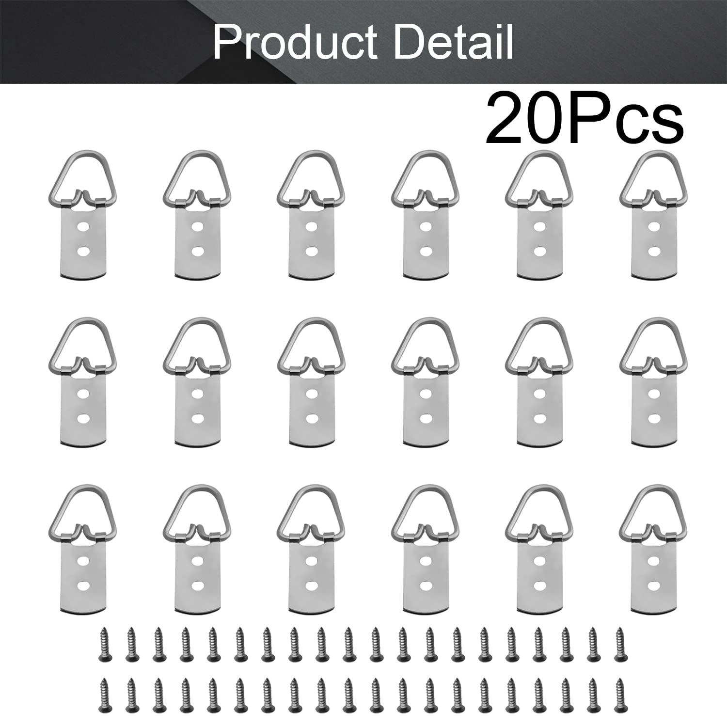 20PCS Silver Ring Frame Buckles 1.65