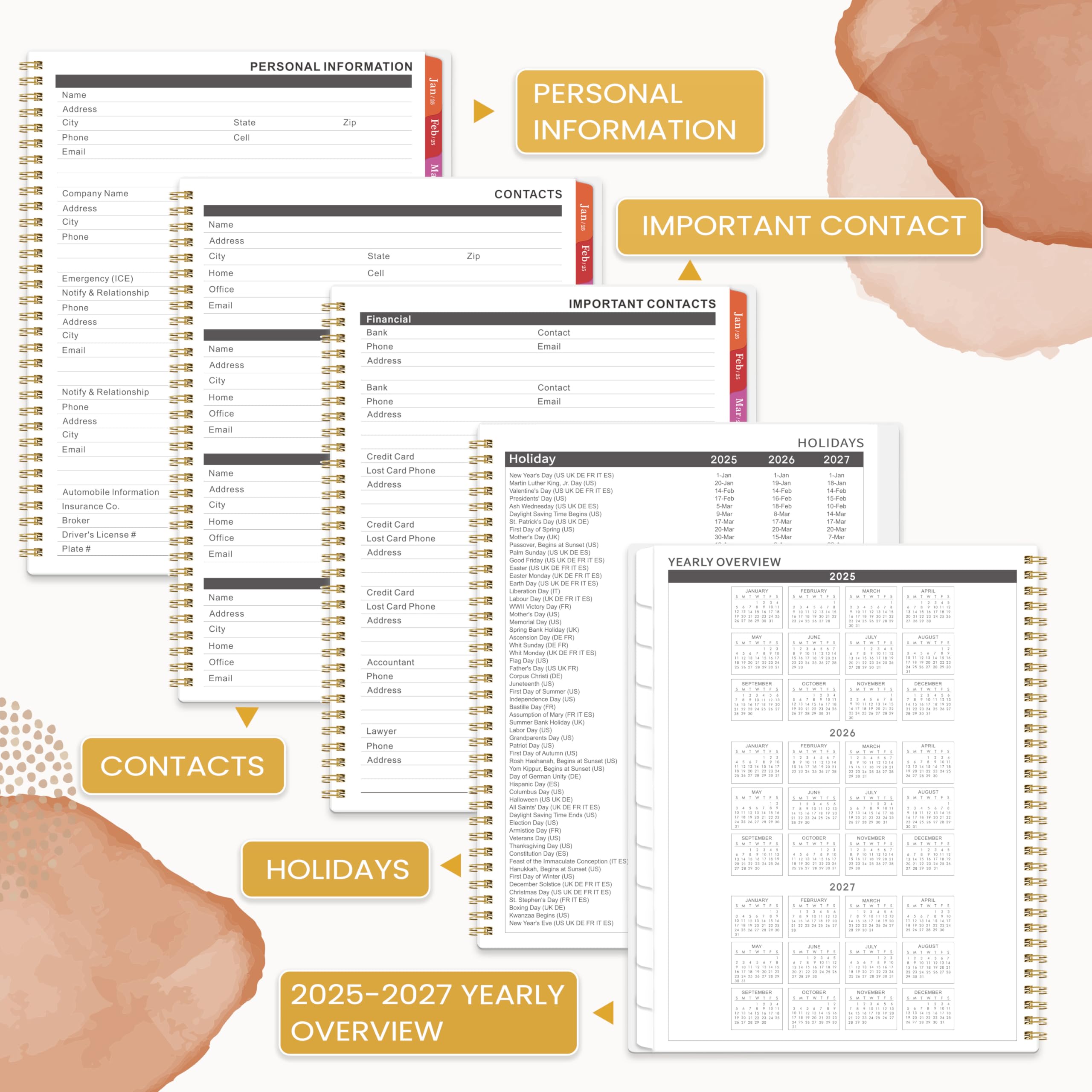 2025 Monthly Planner Calendar - Large 9