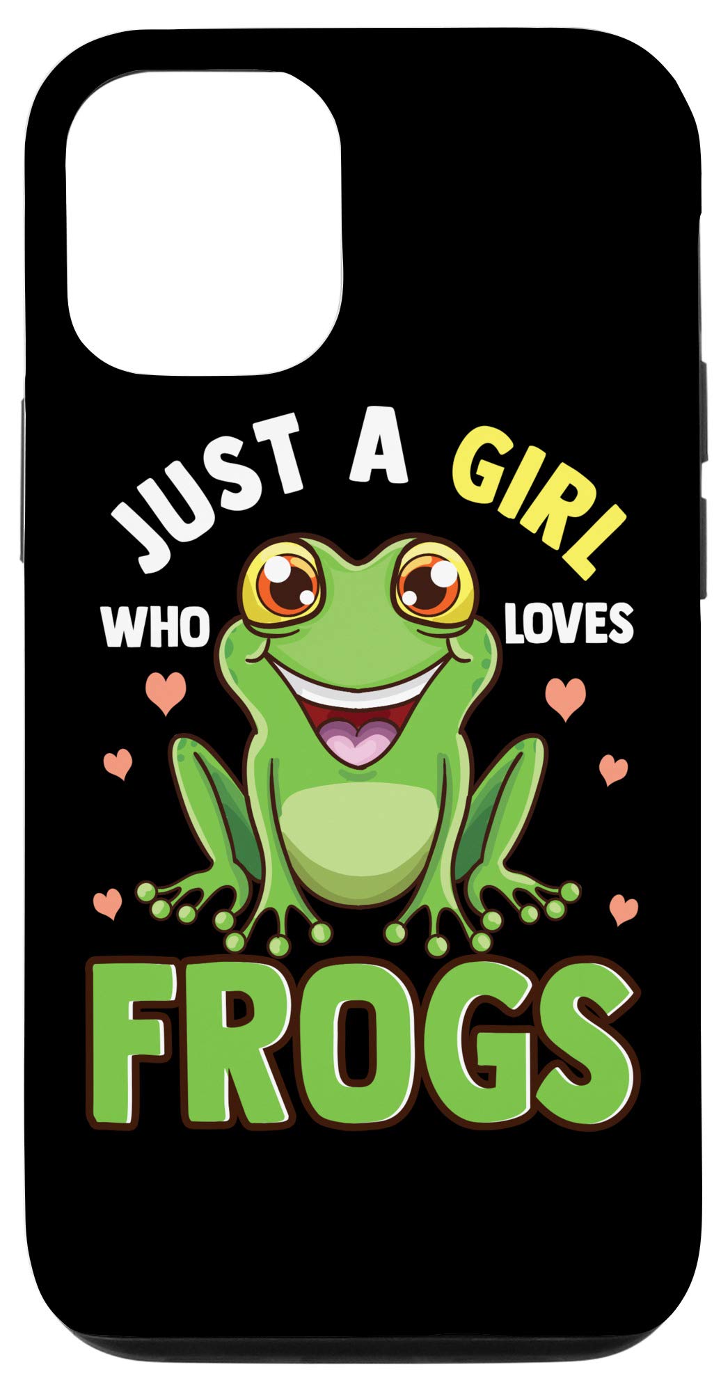 Funny Frog Lover iPhone 12/12 Pro Case - Cute Tree Frog Design Protective Cover for Women & Girls - Perfect Gift for Nature Enthusiasts & Animal Lovers (Use for Daily Protection, School, Work, Outdoor Activities)