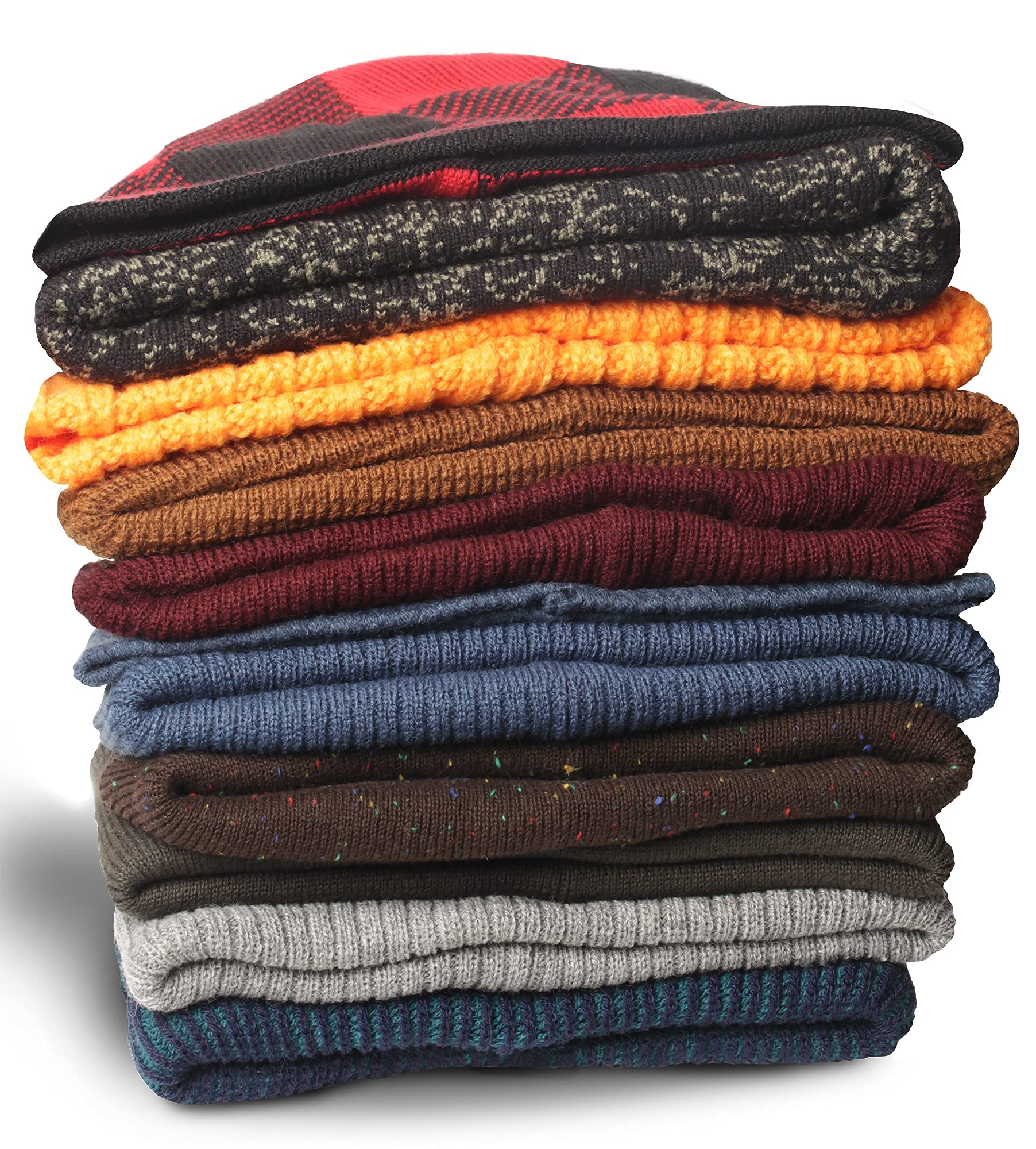 Yacht & Smith Wholesale Winter Beanie and Glove Set - Bulk Pack for Kids & Adults - Warm Knit Hats & Gloves Combo - Perfect for Homeless Donations, Shelters, Schools and Outdoor Winter Activities