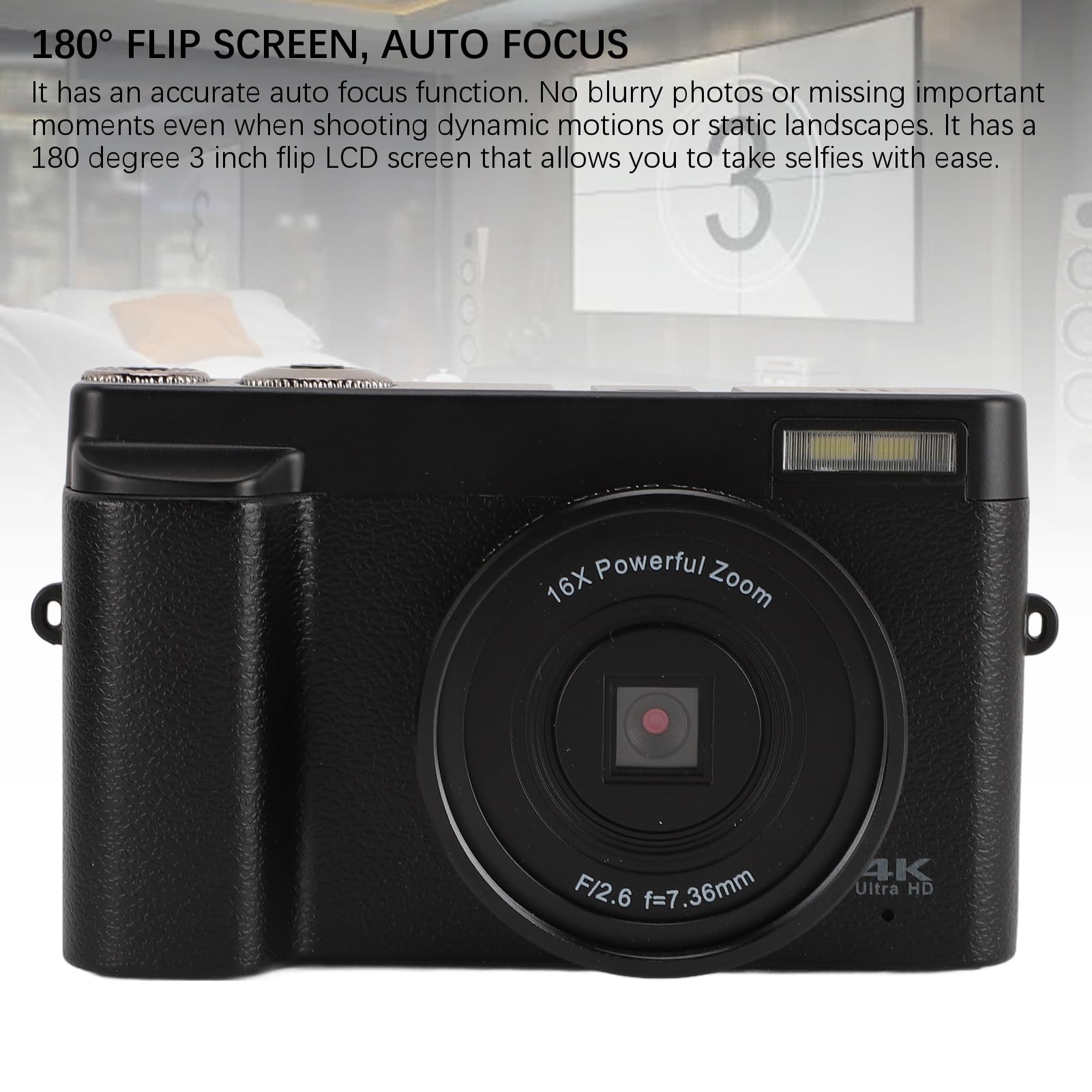4K 48MP Digital Camera for Photography & Vlogging - 3