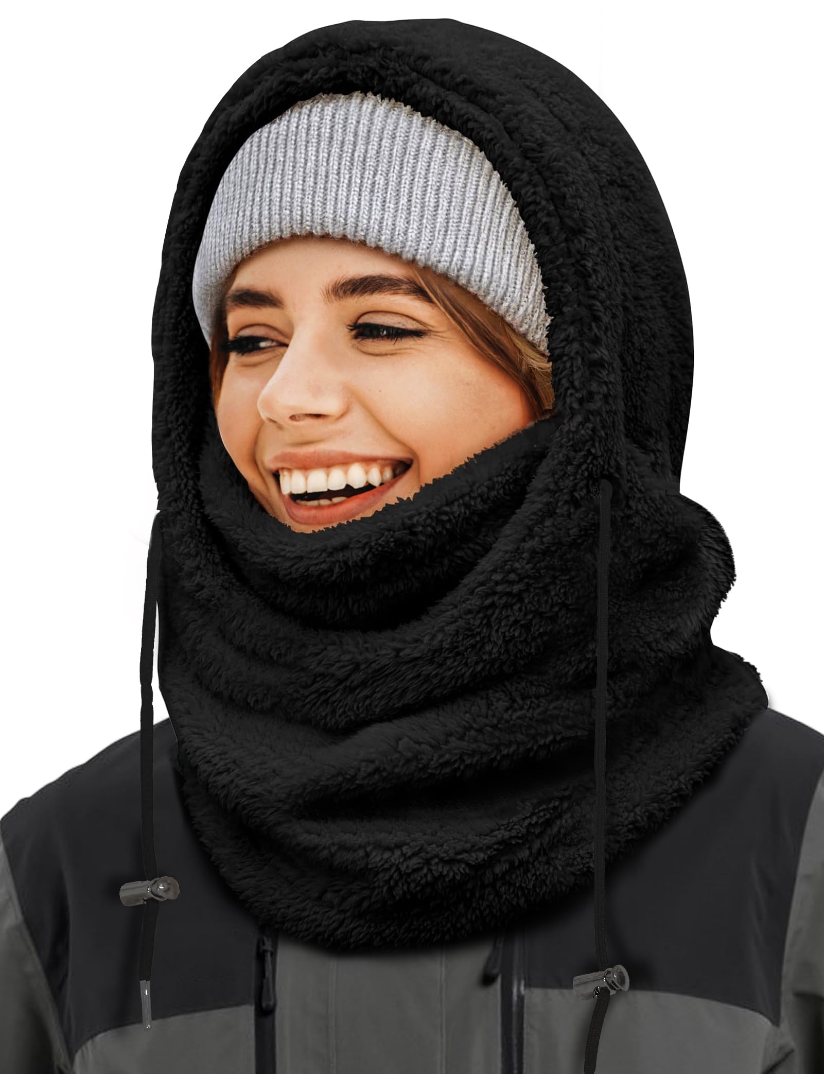 Windproof Fleece Balaclava Ski Mask for Men & Women - Warm Winter Face Cover & Neck Scarf for Skiing, Snowboarding, Motorcycling & Outdoor Activities