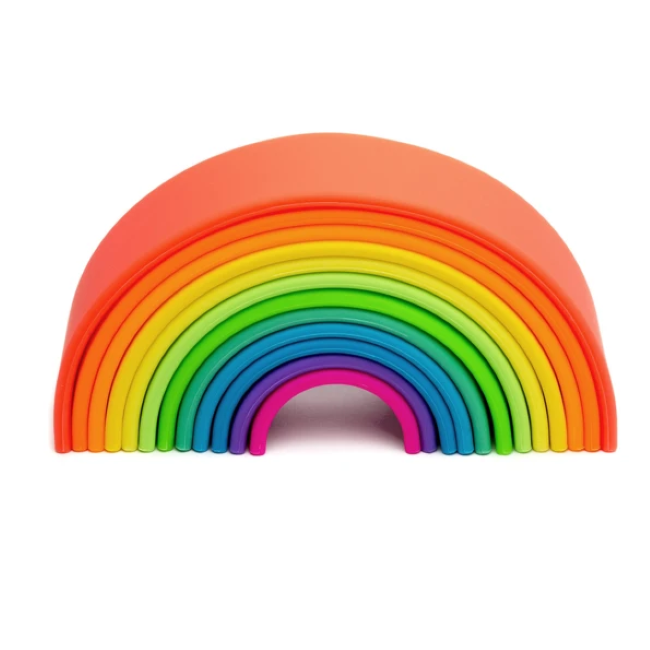 Dena Silicone Neon Rainbow Large - Vibrant, Durable & Flexible Silicone Product for Home Decor, Party Supplies & DIY Crafts