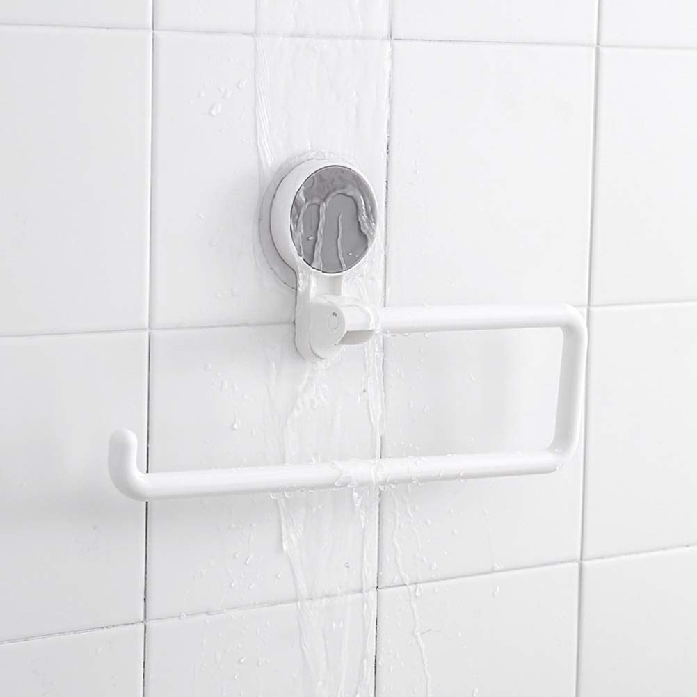 Wall Mounted No Punching Paper Roll Holder - Cabilock Bathroom & Kitchen Tissue Dispenser for Home, Condo, Restaurant - Space Saving Towel Rack & Home Decor Accessories (Ideal for Small Bathrooms, Kitchens & Commercial Spaces)