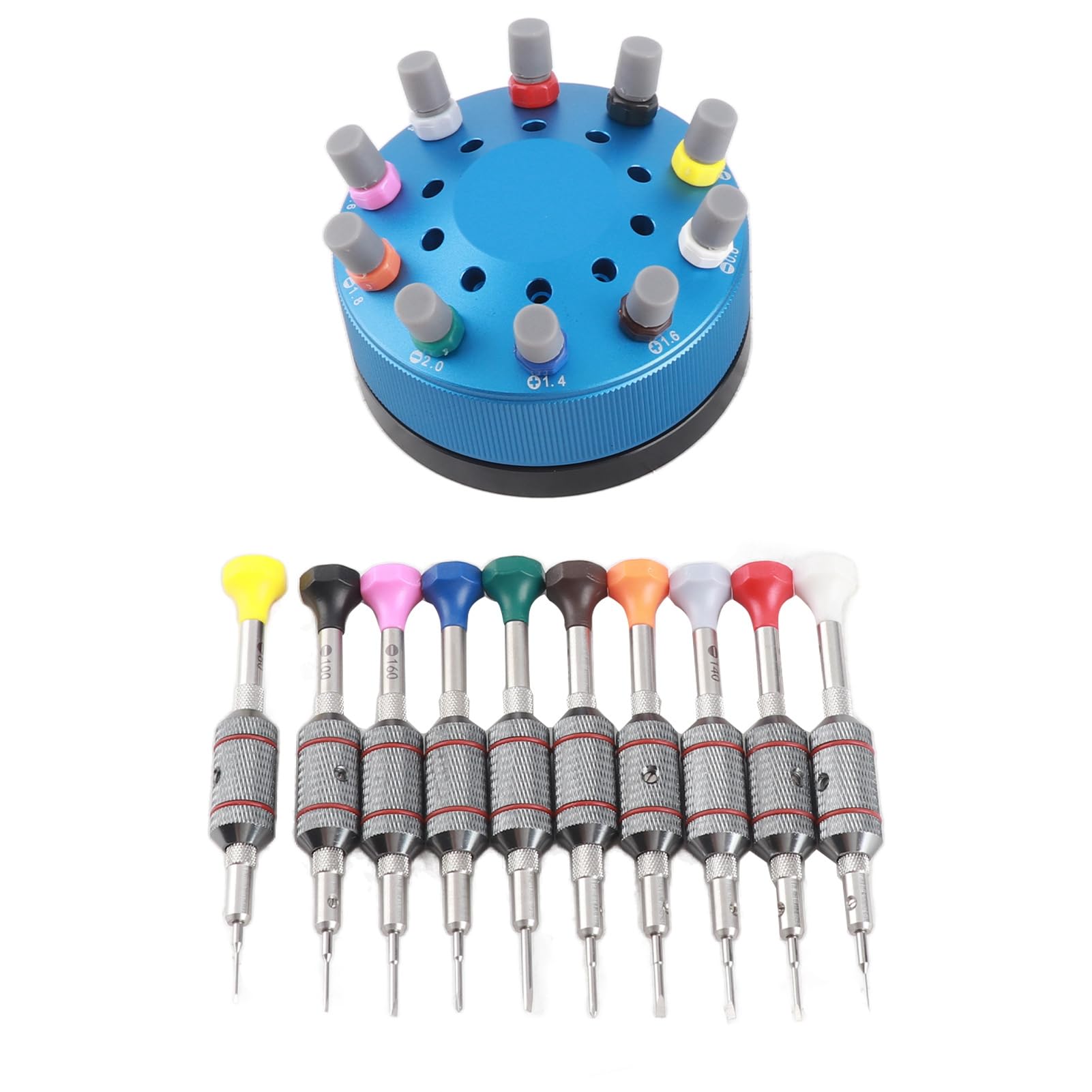 10-Piece Professional Watch Repair Screwdriver Set with Base - Precision Tools for Watchmakers, Jewelry & Eyeglass Repair - Ideal for Home, Workshop & DIY Enthusiasts