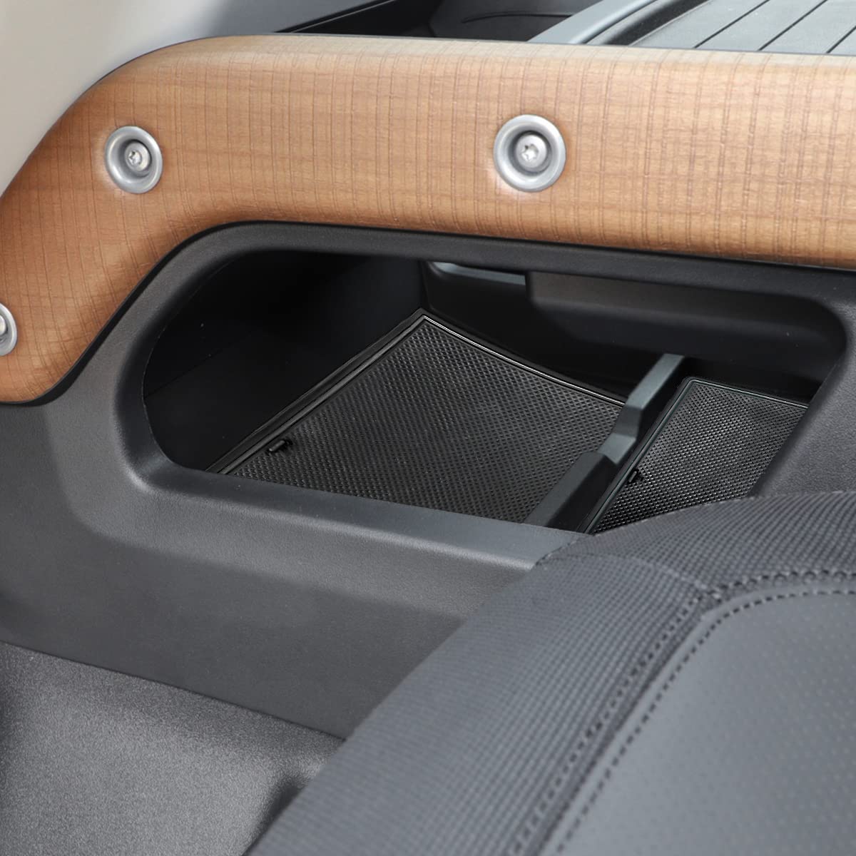 Premium Anti-Dust Cup Holder Liners for Land Rover Defender 110 (2020-2023) - Custom Fit Door Pocket & Center Console Mats - 20pc Gray Interior Accessories - Perfect for Off-Roading, Camping & Daily Commute