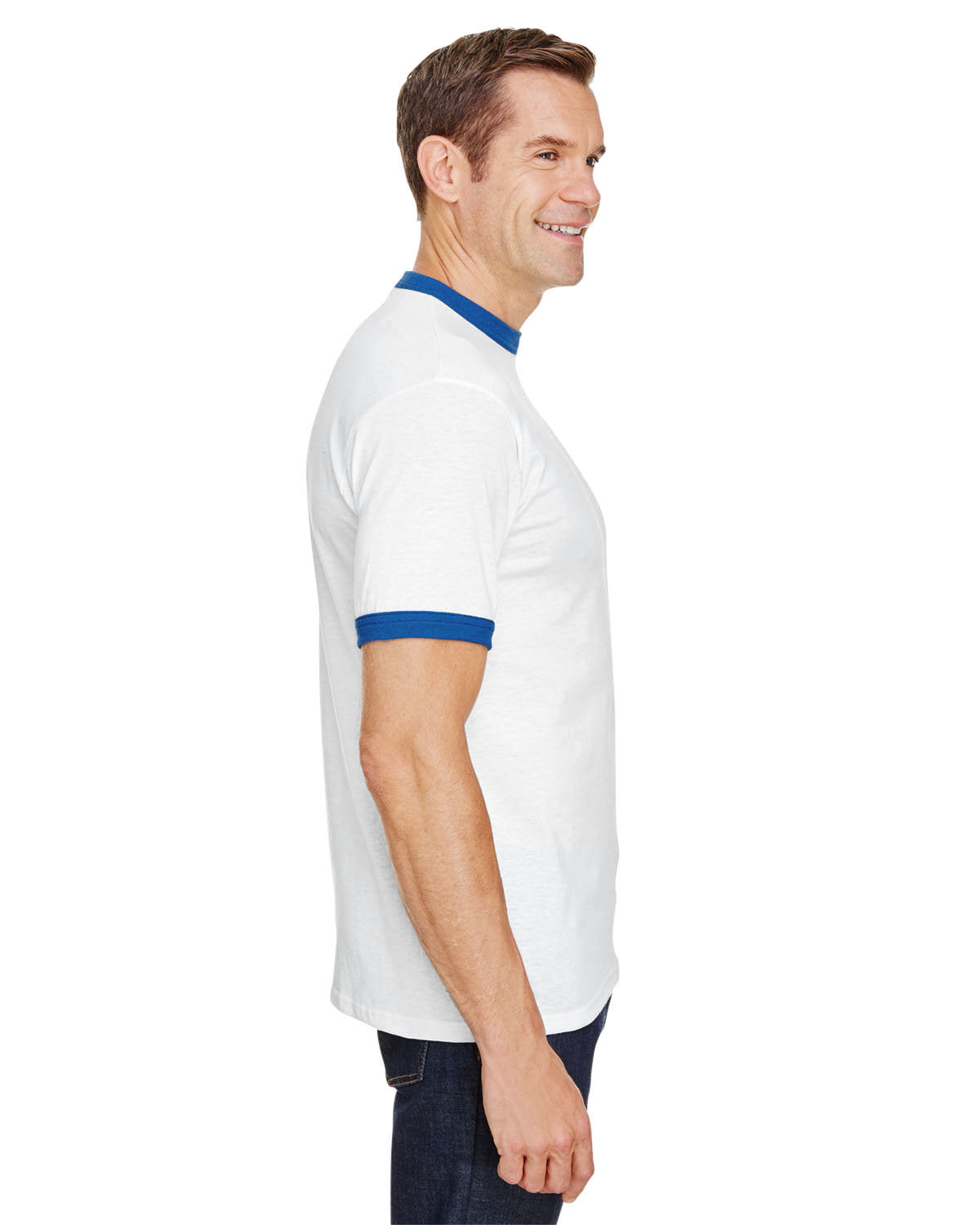 Augusta Sportswear 710 Adult Ringer T-Shirt - Comfortable Cotton Blend Tee for Men & Women - Perfect for Casual Wear, Sports & Team Uniforms