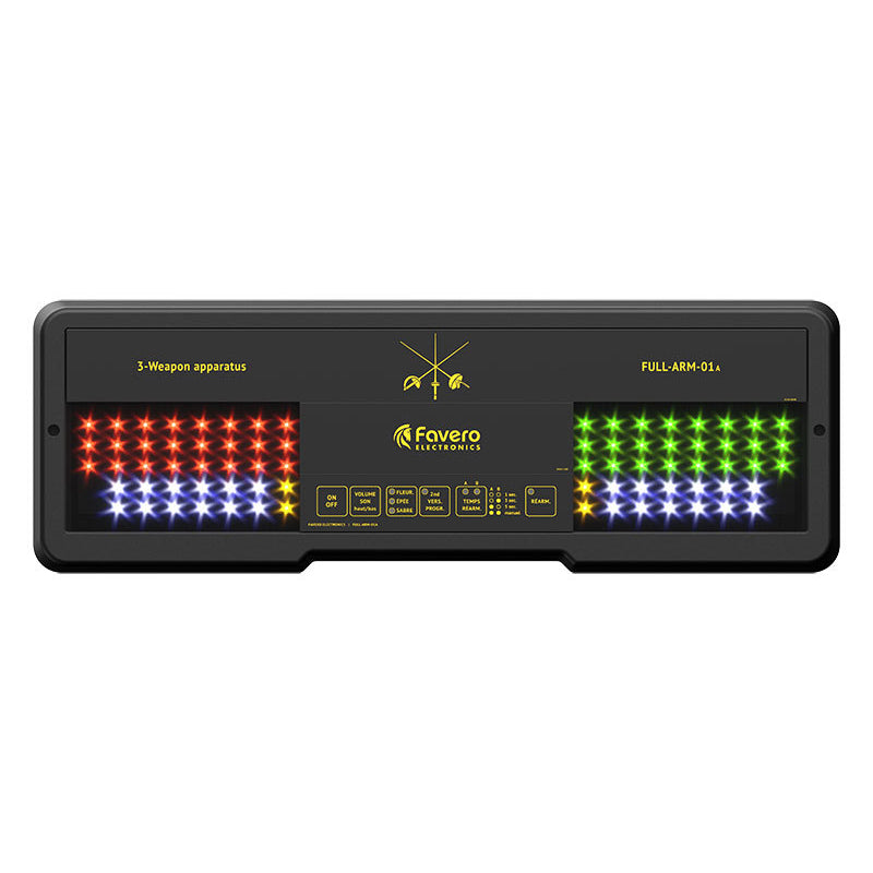 Favero Full Arm 01 Electronic Scoring Machine - Wall Mounted Fencing Equipment for Tournaments & Training | Perfect for Gym, Club, and Home Use
