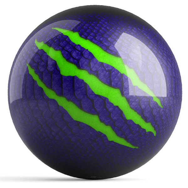 Motiv Primal Purple Lime Spare Bowling Ball | High Performance Reactive Resin | Perfect for League Play & Tournament Strikes