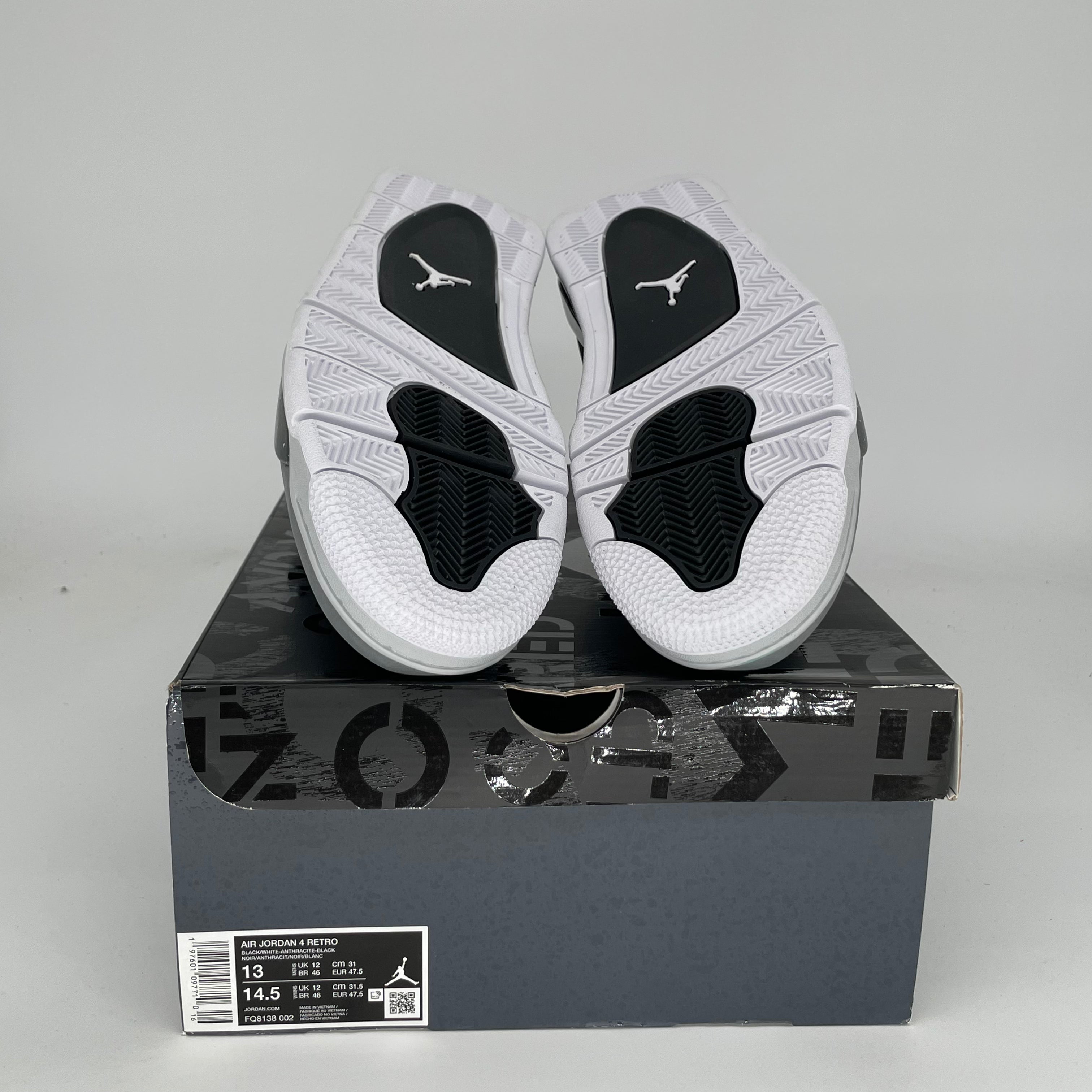 AIR JORDAN 4 FEAR Men's Basketball Shoes Size 13 - Black FQ8138-002 | Retro Sneakers for Streetwear & Sports Performance