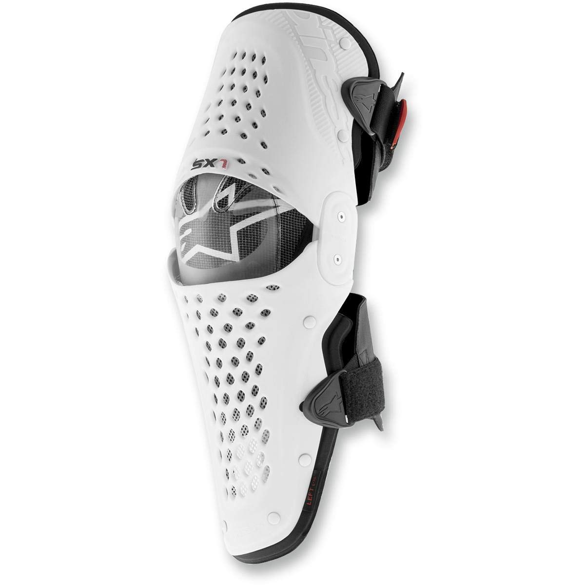 Alpinestars SX-1 Knee Guard (2017) - Black/White, Size 2XL - Durable Motocross Knee Protection for Men & Unisex Riders - Perfect for Off-Road, Dirt Biking & Motorcycle Racing
