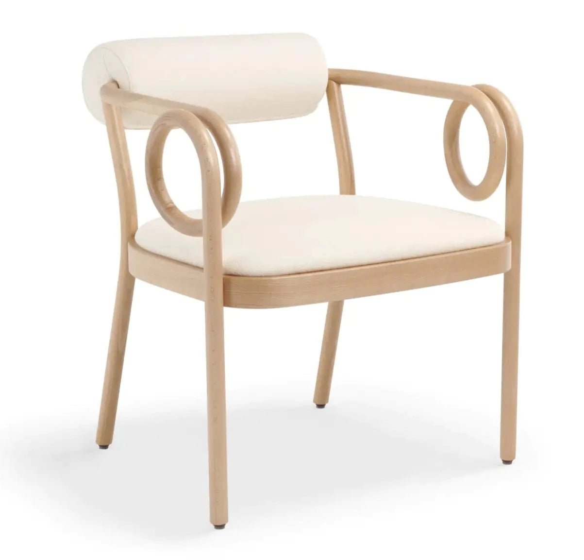 GTV Loop Lounge Chair - Modern Indoor/Outdoor Accent Chair for Living Room, Patio & Office - Stylish Comfort for Relaxing & Reading