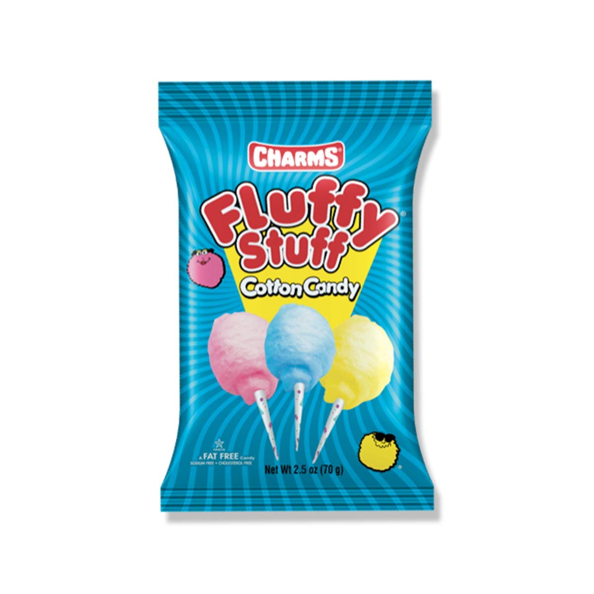 Fluffy Stuff Cotton Candy - 6 Count Bags (Pack of 6) | Sweet Treats for Parties, Movie Nights & Birthday Celebrations | Soft & Delicious Cotton Candy in Bulk