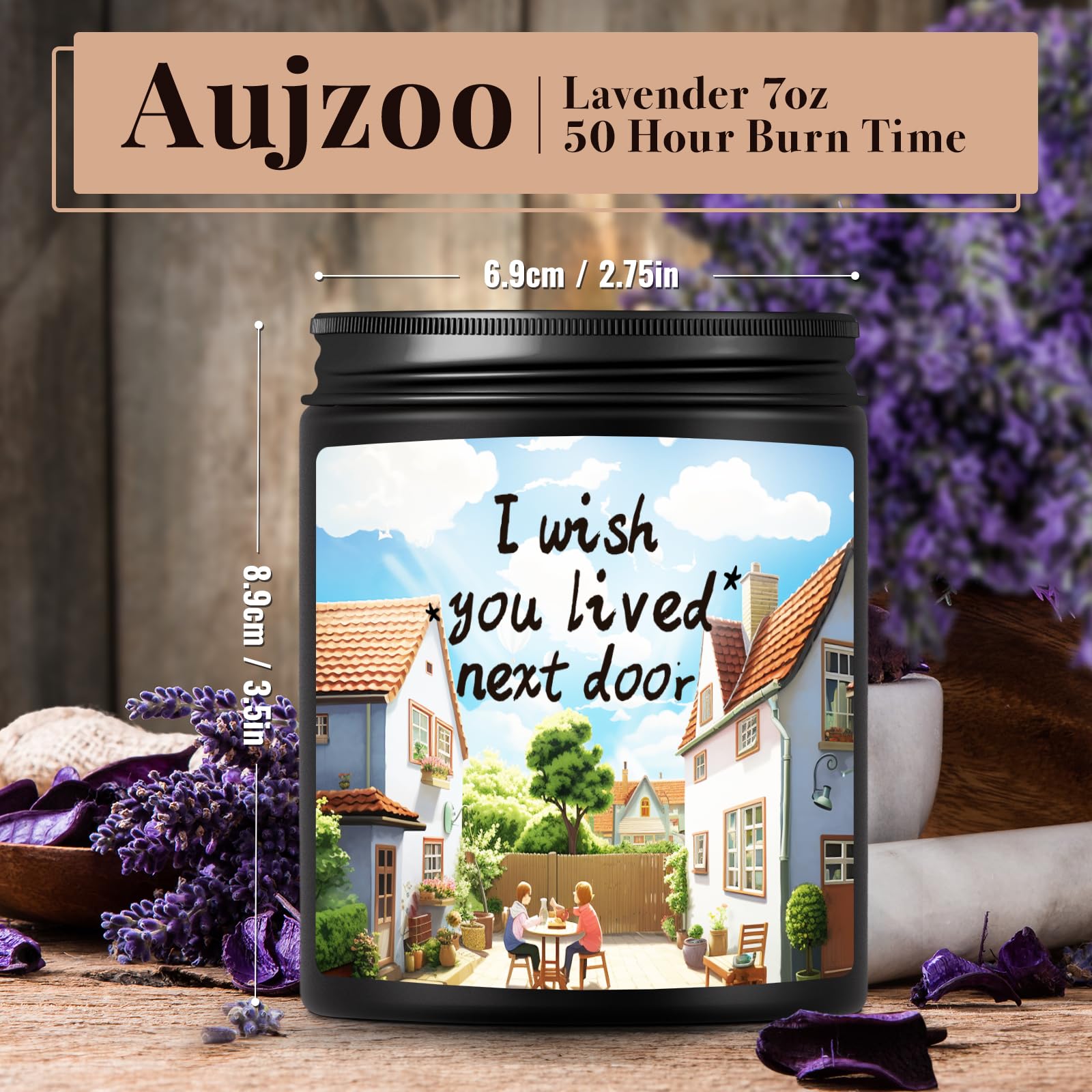 Lavender Scented Candles - Housewarming & Friendship Gifts for Women - Home Decor & Relaxation