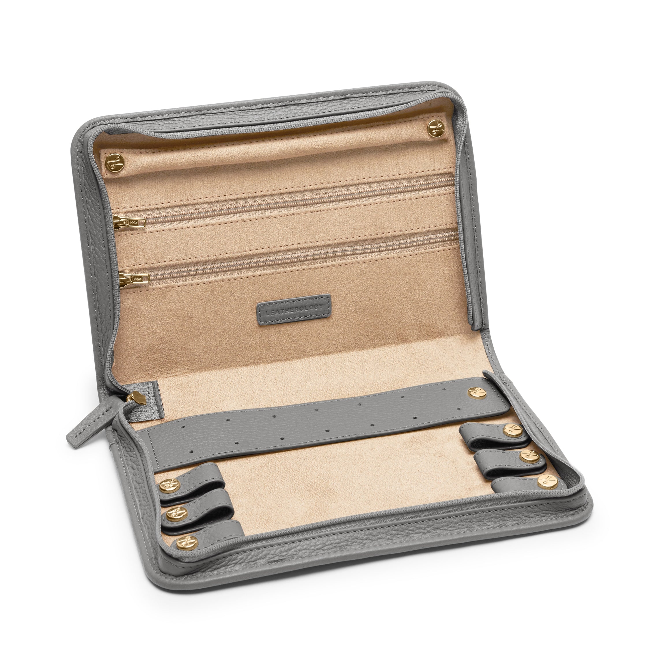 Large Jewelry Organizer Case with Mirror - Travel Jewelry Box for Necklaces, Rings & Earrings - Perfect for Women's Accessories Storage & Travel Use