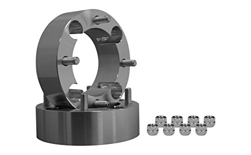 SuperATV 2'' Heavy Duty Aluminum Wheel Spacers for Polaris RZR XP 1000/1000S/4 1000 - 4/156mm Bolt Pattern (2 Spacers) - Perfect for Off-Roading, Trail Riding & Enhancing Vehicle Stability
