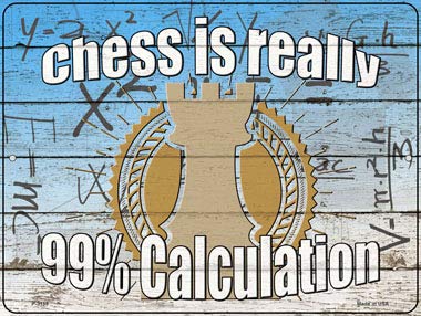 Smart Blonde Chess 99% Calculation Novelty Metal Parking Sign P-3159 - Funny Outdoor Decor for Game Rooms, Man Caves & Garages