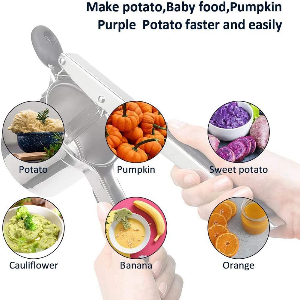 XIDIT Potato Blender & Spaghetti Maker Machine - 3 Interchangeable Discs for Mashed Potatoes, Pasta Press - Perfect for Home Cooking, Meal Prep & Italian Cuisine Lovers