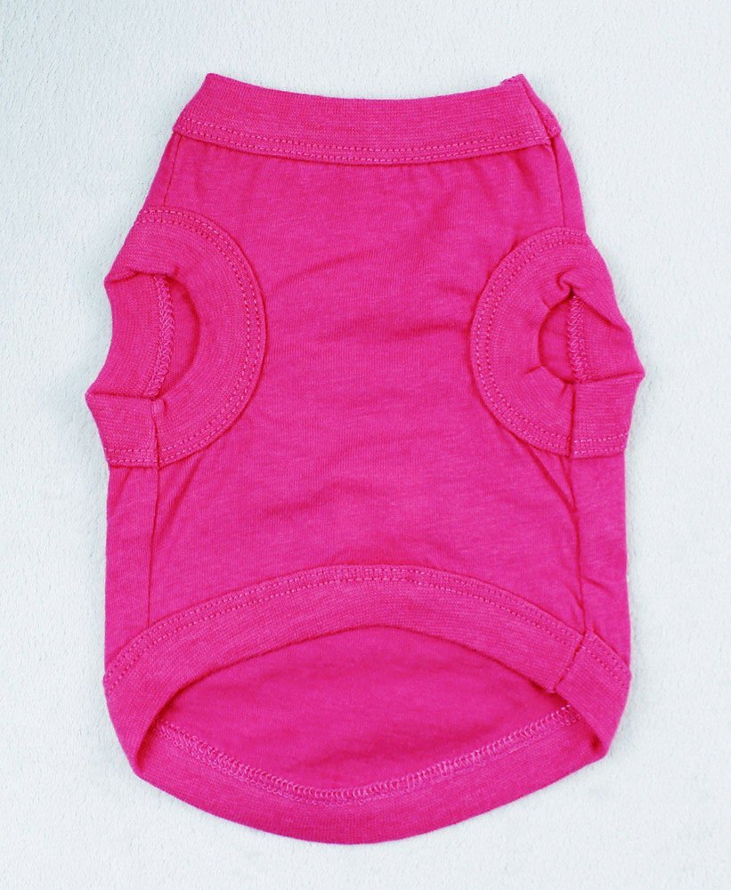 Fuchsia Dog & Cat Vest - Summer Cotton T-Shirt Apparel for Small to Large Pets | Vacation, Outdoor & Casual Wear for Puppies & Female Dogs