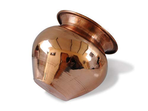 100% Pure Copper Lota (120ml/4Oz) - Hindu Prayer Pooja Kalash Copper Pot for Rituals - 2.2 Inches - Perfect for Pooja, Arti, and Spiritual Ceremonies at Home or Temple