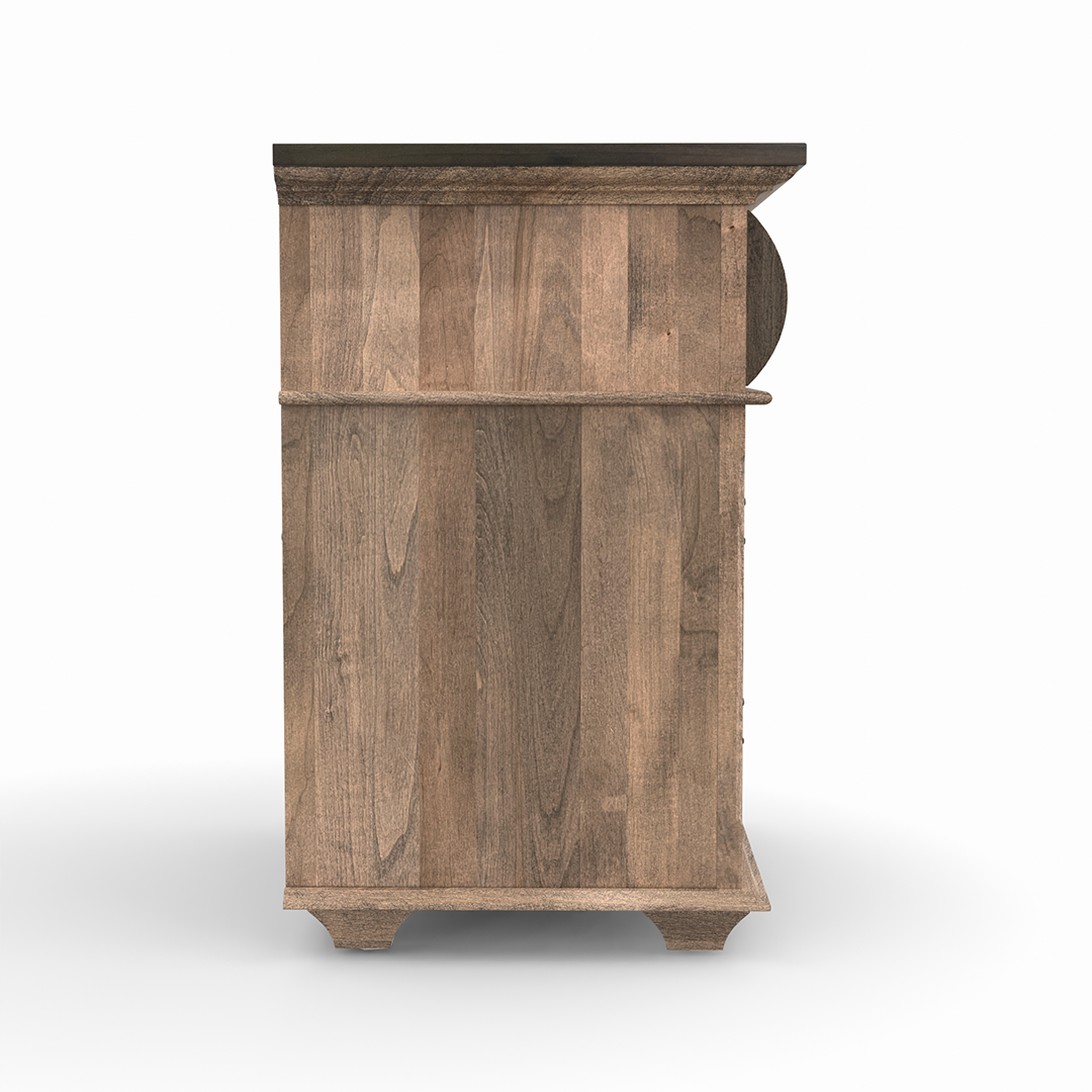 Bartlett Island Nightstand - Modern Wood Bedside Table with Drawer for Bedroom, Living Room, or Guest Room - Perfect for Storage and Stylish Home Decor