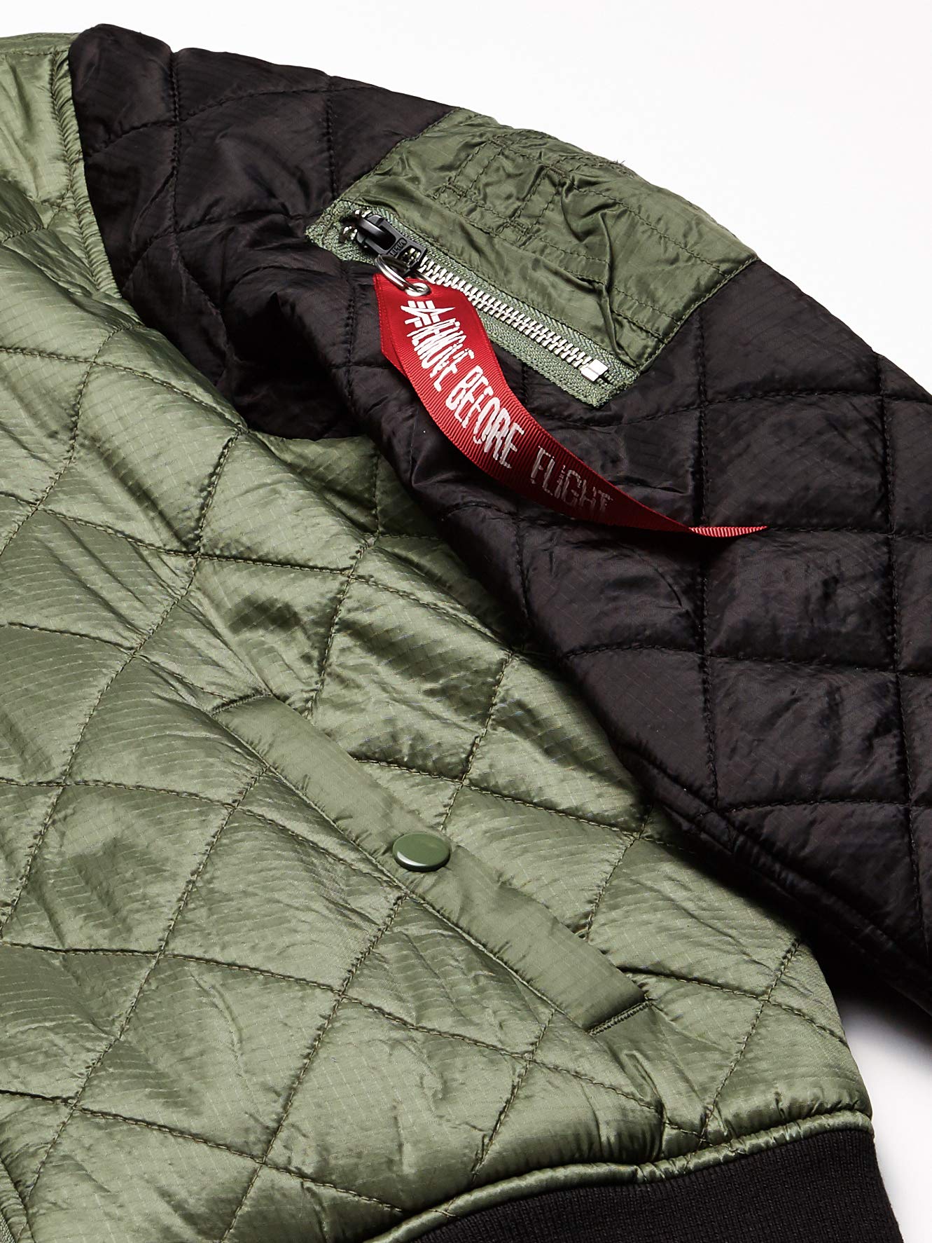 Alpha Industries Women's MA-1 Diamond Bomber Jacket - Lightweight Water-Resistant Flight Jacket for Women | Perfect for Casual Wear, Travel & Outdoor Adventures