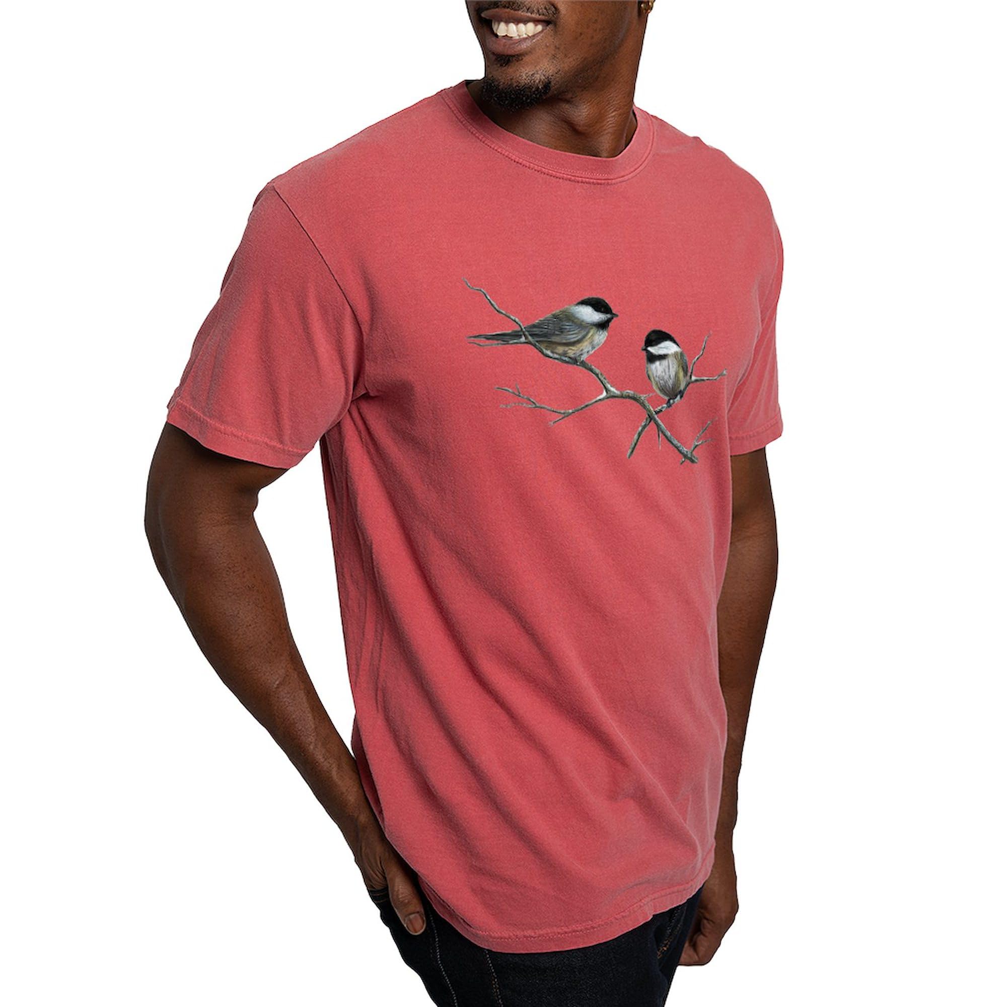 Chickadee Song Bird T-Shirt for Men - Comfort Colors® Soft Cotton Tee - Casual Wear & Birdwatching Outfits
