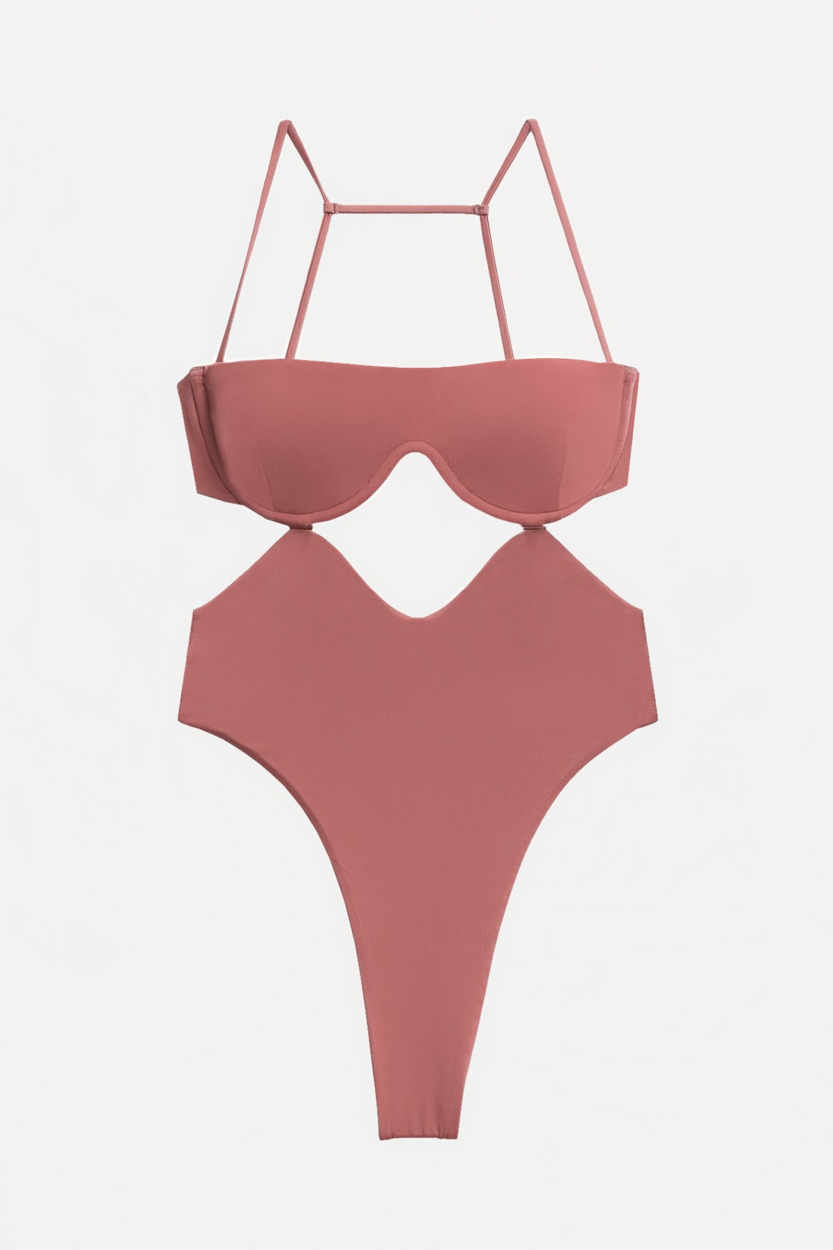 Malia One Piece Swimsuit - Sexy Red Monokini for Women | Beachwear, Pool Party, Summer Vacation