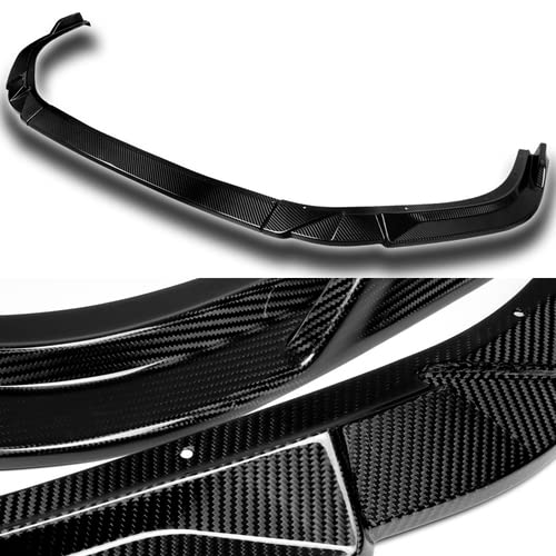 3Pcs Real Carbon Fiber Front Bumper Lip Spoiler & Side Skirts Kit for 2019-2023 Lexus ES300h/ES350 - Aerodynamic Body Enhancement & Protection (Perfect for Street Racing & Car Shows)