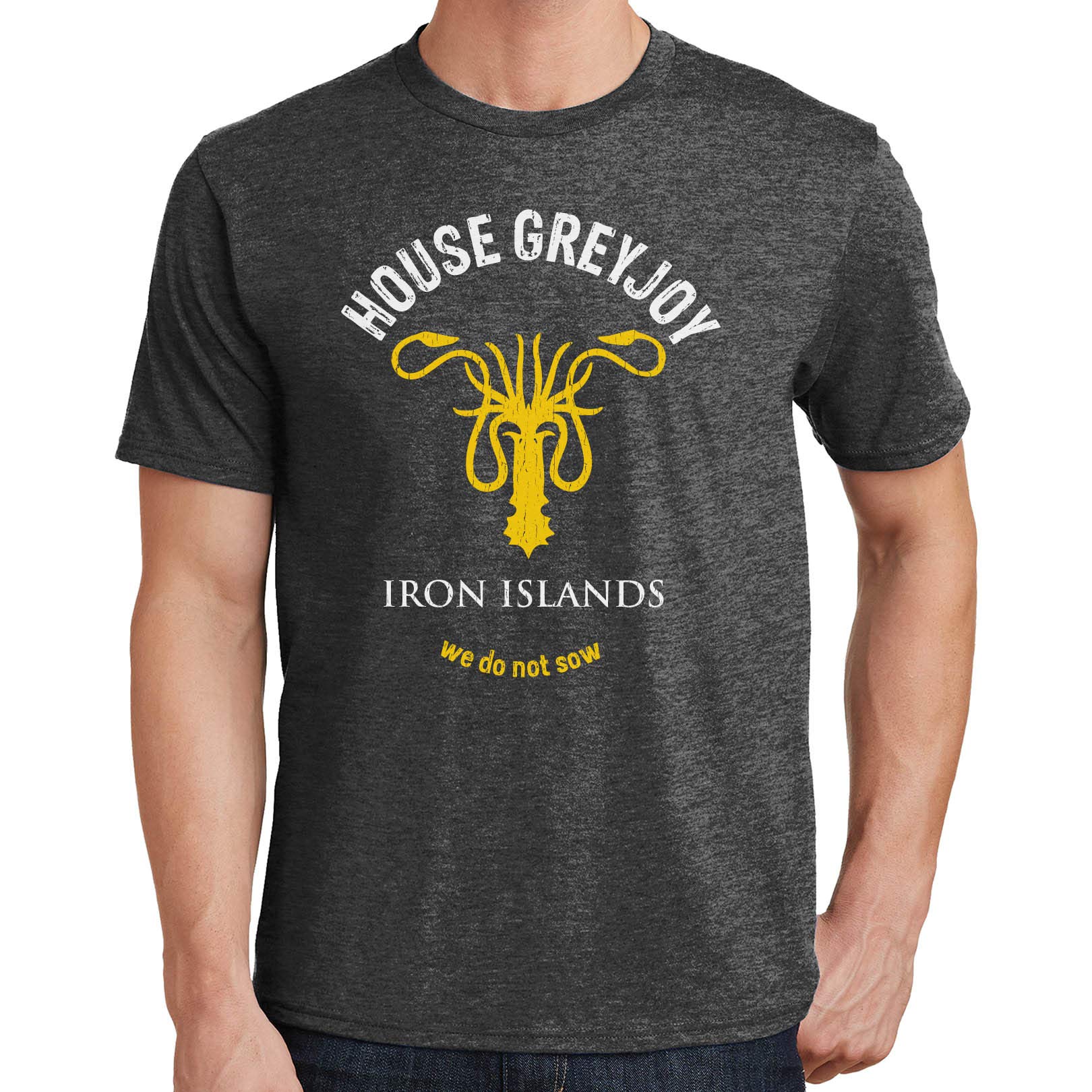 Bluejack Clothing House Greyjoy T-Shirt | Game of Thrones Inspired Tee | Men's Casual Cotton Shirt | Perfect for Cosplay, Fandom Gifts & Everyday Wear