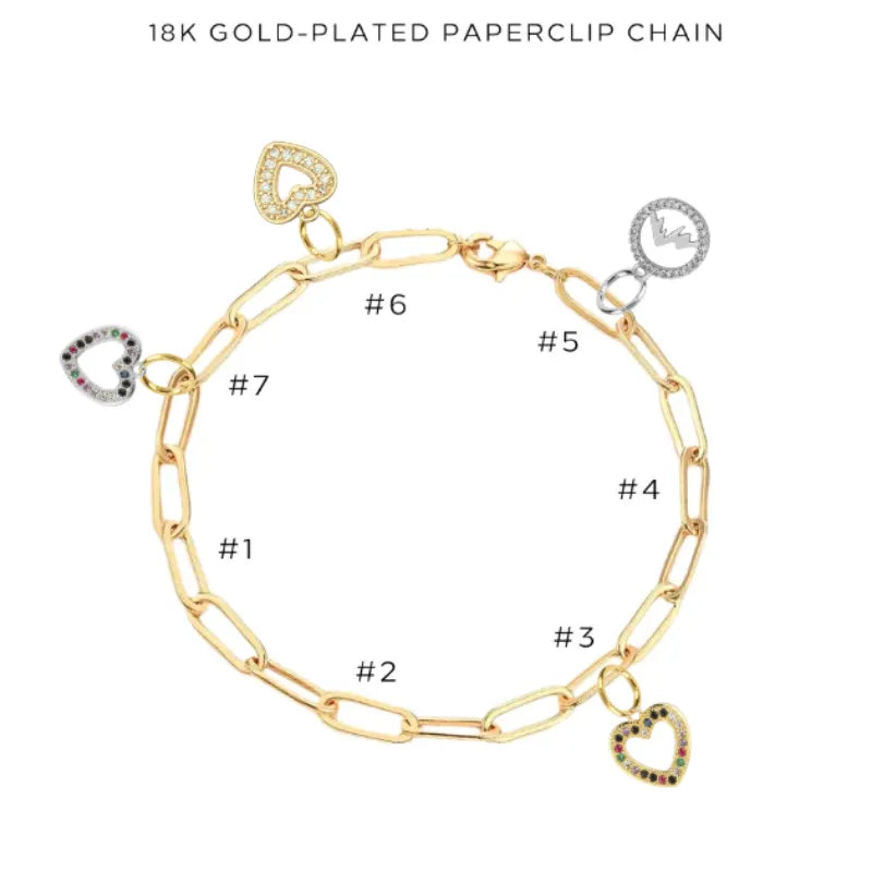 Elegant Charm Bracelet with Assorted Charms - Perfect Gift for Women & Girls | Fashion Jewelry for Everyday Wear & Special Occasions