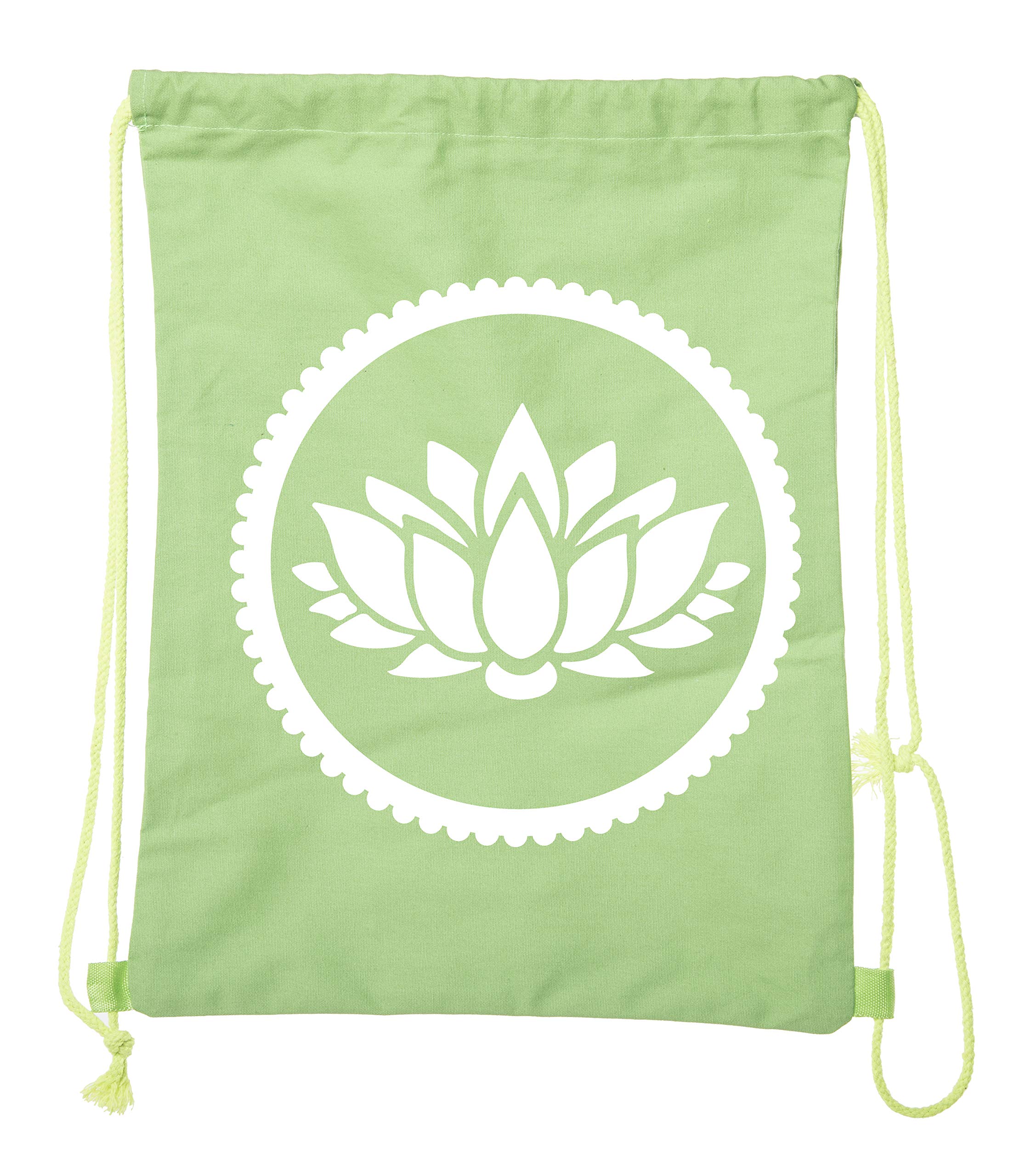 Premium Cotton Drawstring Yoga Gym Bag for Yoga Blocks & Clothes - Lightweight & Durable Workout Tote for Yoga Studio, Gym, or Travel