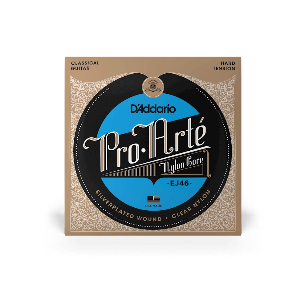 D'Addario EJ46 Pro Arte Hard Tension Classical Guitar Strings - Premium Nylon Strings for Professional Players | Perfect for Concerts, Recording & Practice