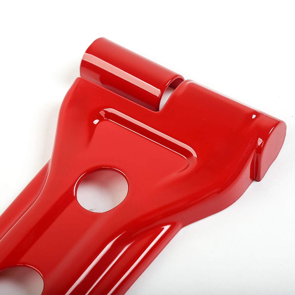 Jeep Wrangler JL JLU & Gladiator JT Door Hinge Covers - Red Exterior Accessories (8-Pack) | Fits 2018-2020 Models | Durable Protection & Stylish Upgrade for Off-Road Adventures