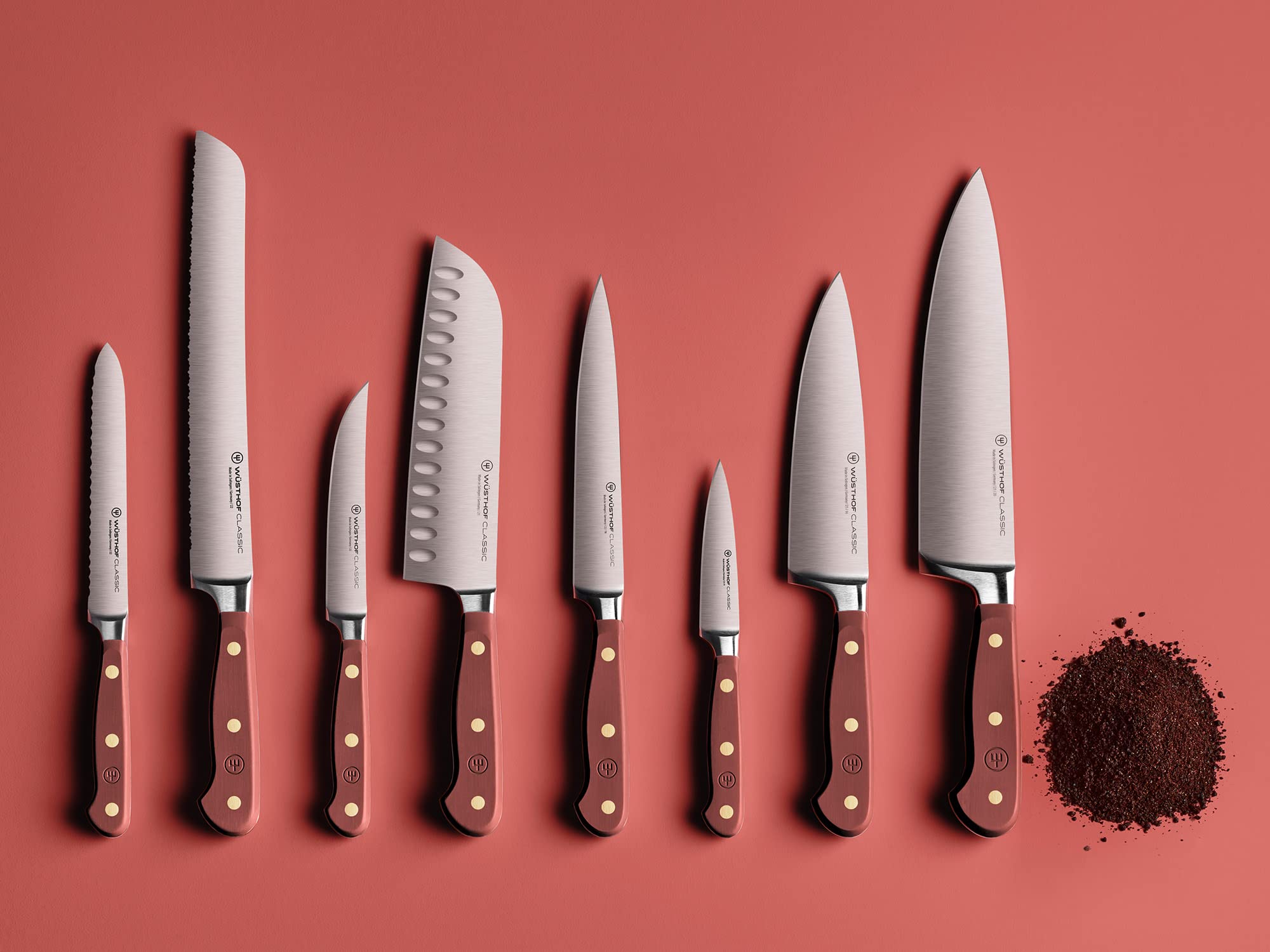 WÜSTHOF Classic 4-Piece Steak Knife Set with Sumac Handle - Premium German Steel for Perfect Slicing - Ideal for Steak Dinners, BBQ Parties & Gourmet Cooking