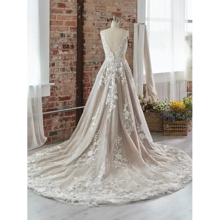 Maggie Sottero Albany Detachable Over Skirt - Elegant Wedding Bridal Skirt for Ceremony & Reception | Perfect for Bridesmaids & Special Occasions