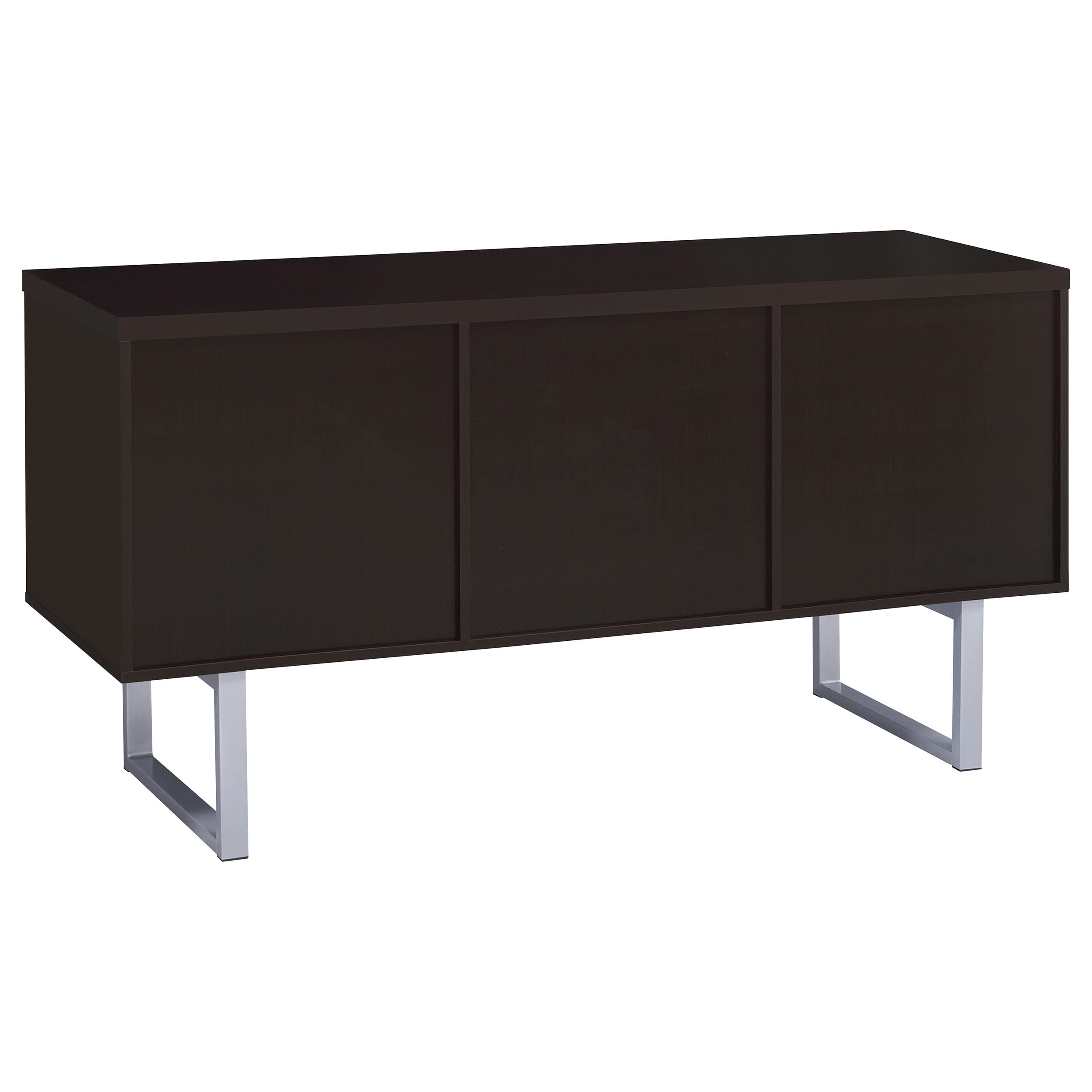 Coaster Home Furnishings Lawtey 5-Drawer Credenza with Adjustable Shelf in Cappuccino Finish - Perfect for Living Room Storage, Home Office Organization & Bedroom Furniture