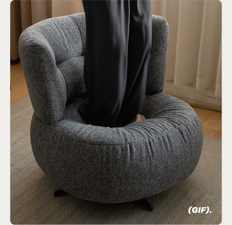 Modern Fabric Single Seat Armchair - Comfortable Lounge Chair for Living Room, Bedroom, or Office - Stylish & Simple Design for Home Decor