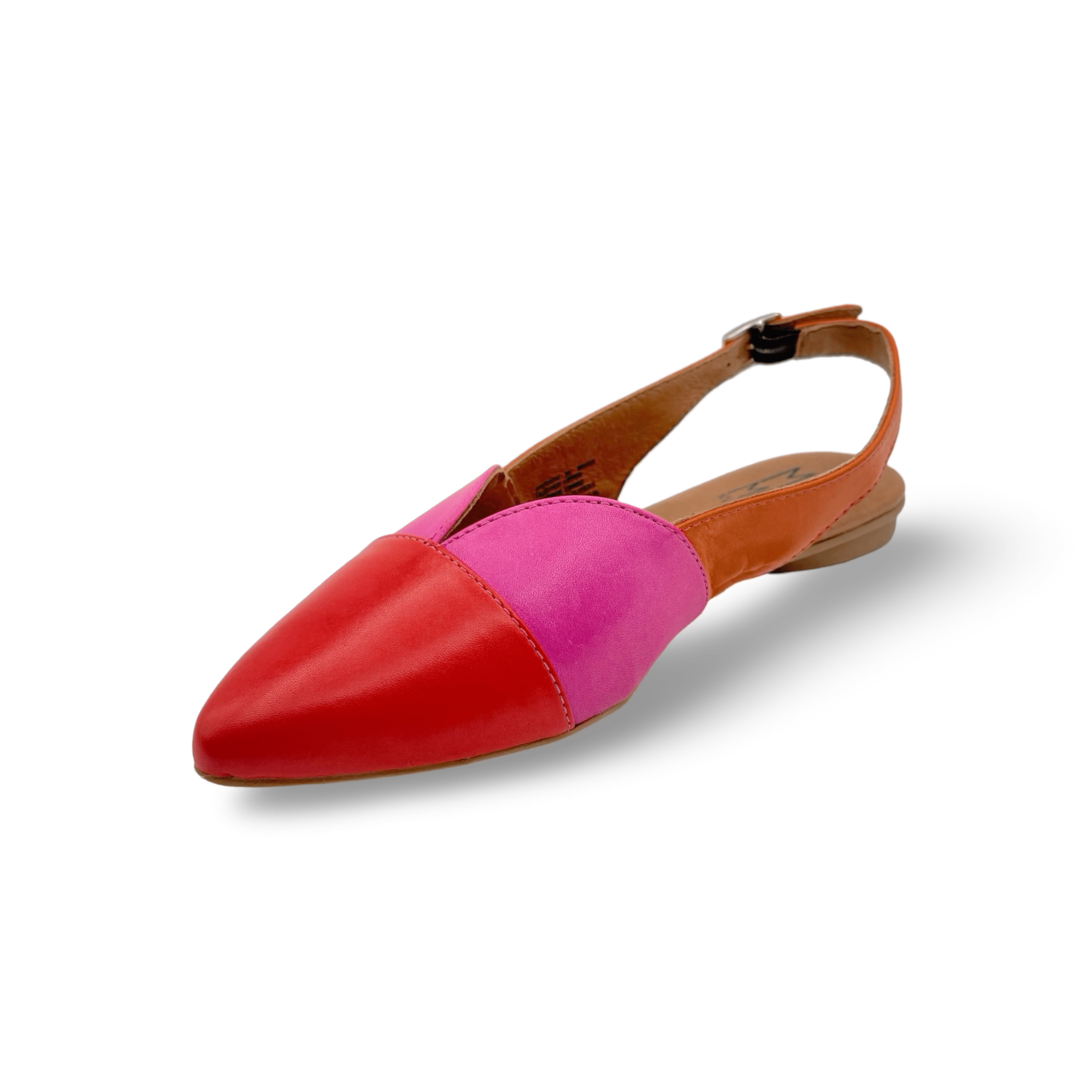 Jayden Women's Flat Shoes - Comfortable Red, Fuchsia & Orange Ballet Flats for Work, Travel & Everyday Wear