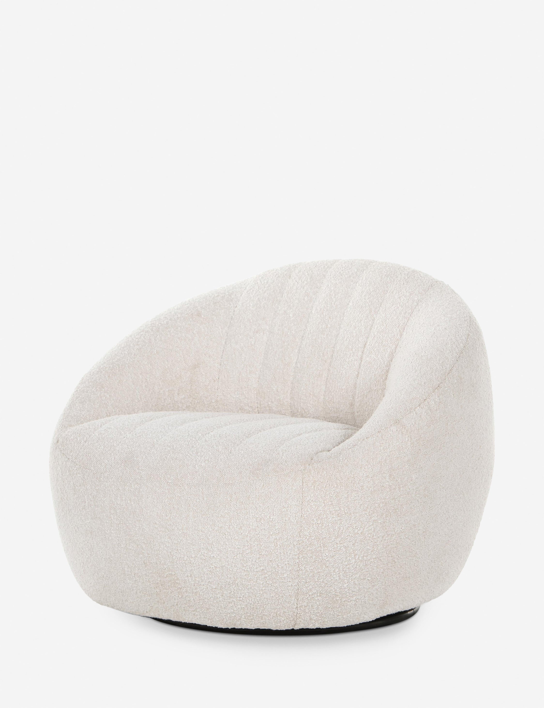 Beatrice Swivel Chair - 360 Degree Rotating Modern Accent Chair for Living Room, Bedroom, Office - Comfortable Upholstered Lounge Chair with Sturdy Metal Base - Perfect for Reading, Relaxing & Home Decor