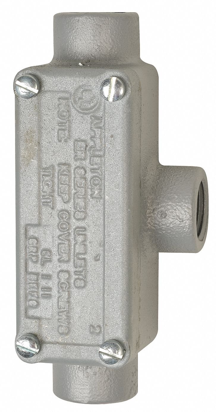 Iron Conduit Outlet Body with Cover - Heavy Duty Electrical Conduit Fitting for Commercial & Industrial Wiring - Perfect for Outdoor and Harsh Environment Installations