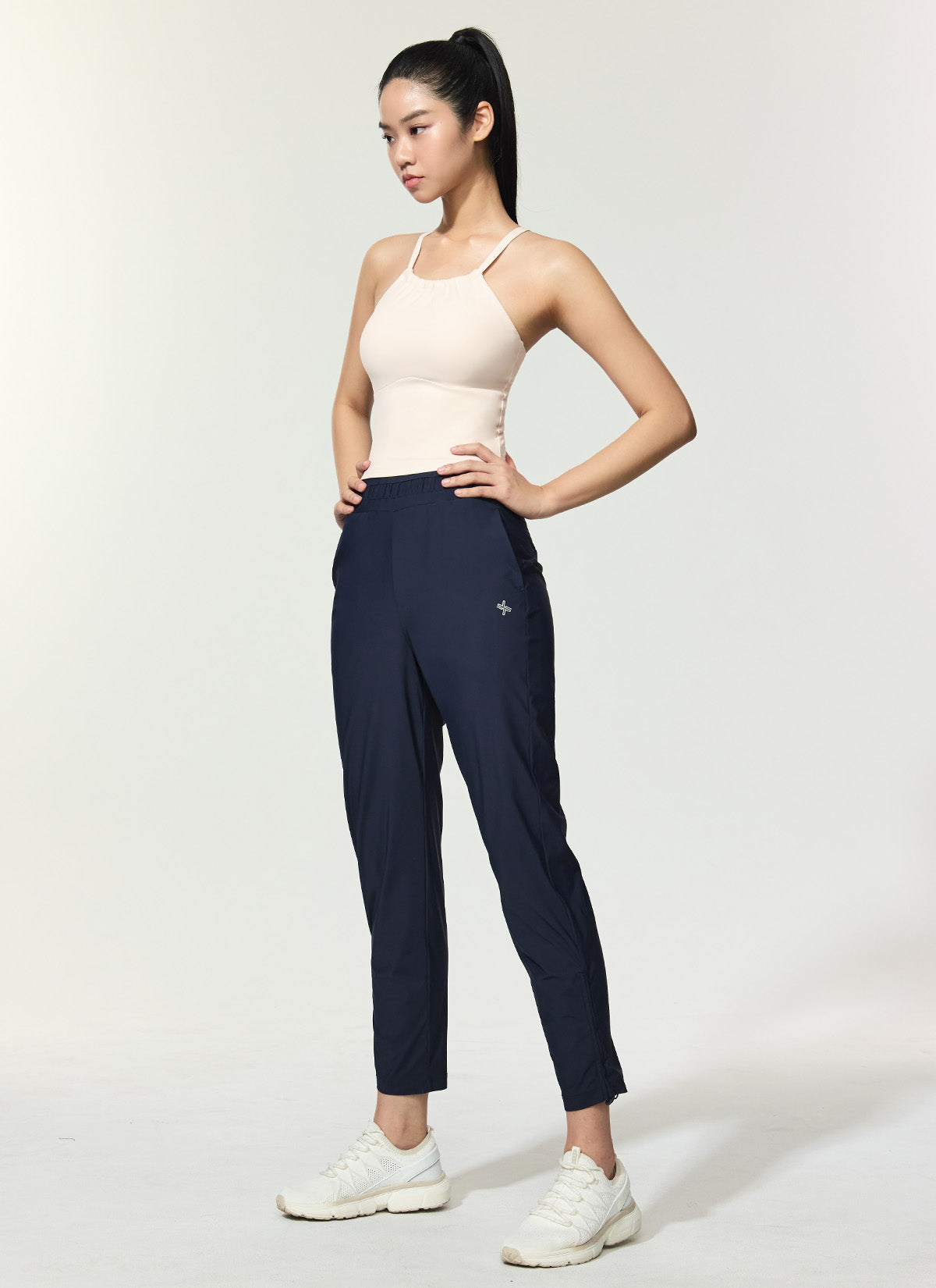 Cooling Tricot Shirring Jogger Pants for Women - Soft Stretchy Lounge Pants for Yoga, Running & Home Comfort