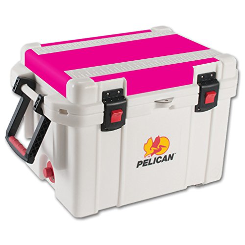 **MightySkins Solid Hot Pink Vinyl Wrap Cover Sticker - Compatible with Pelican 45 qt Cooler Lid (Cooler Not Included) - Perfect for Outdoor Adventures, Beach Trips & Tailgating**