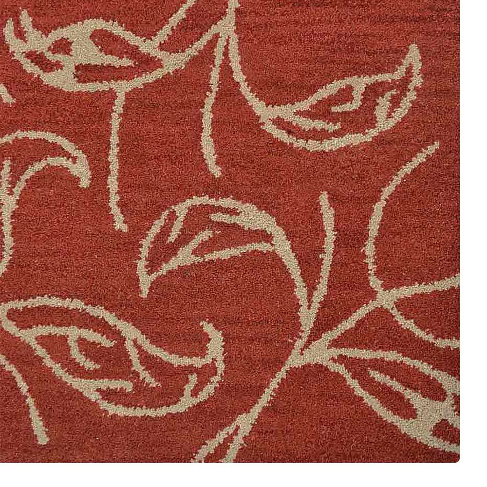 Hand Tufted Campanula Wool Rug - Soft & Durable Area Rug for Living Room, Bedroom, Nursery - Blue Floral Design Home Decor