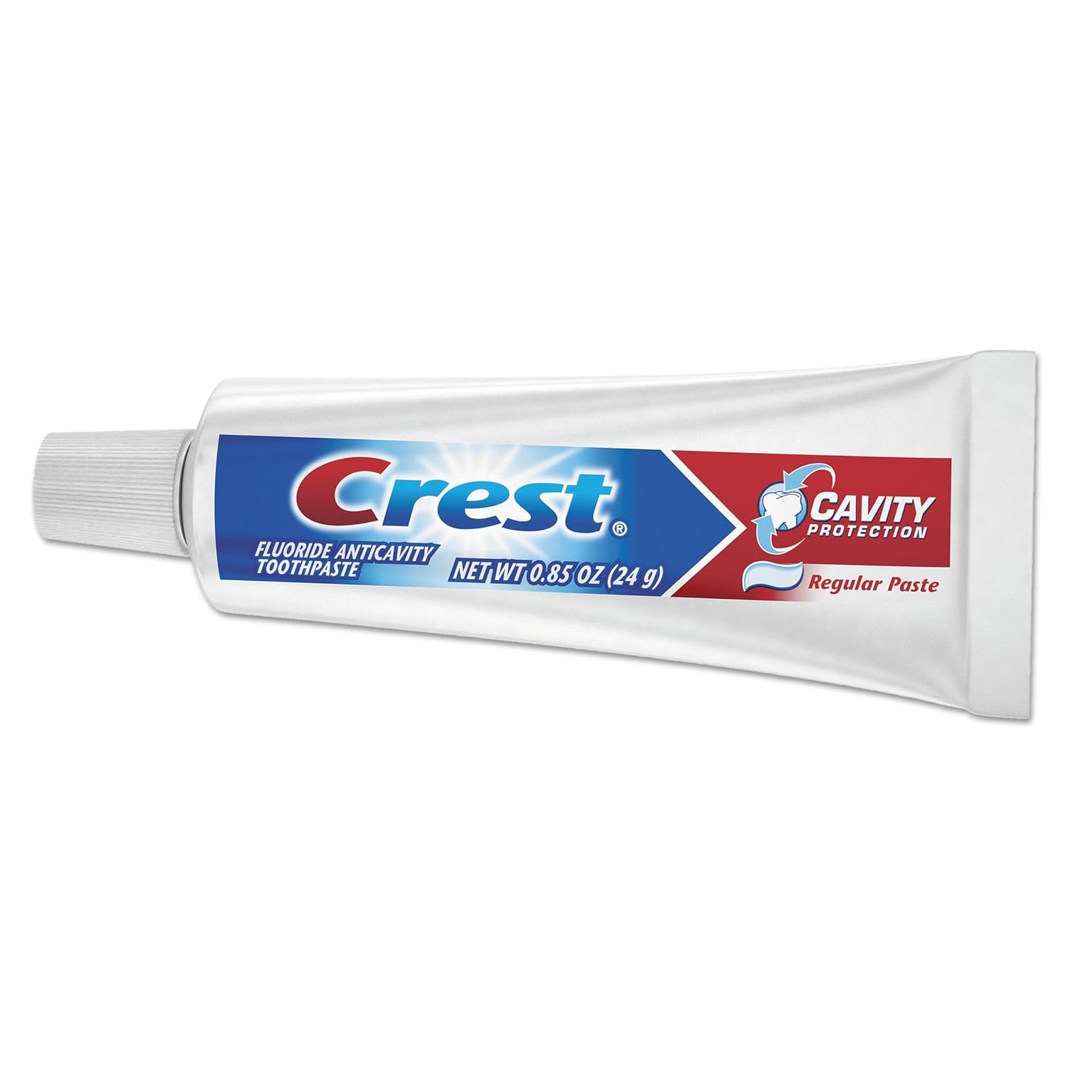 Crest Cavity Protection Regular Fluoride Toothpaste - Travel Size .85 oz (Pack of 72) - Fresh Mint Flavor for Daily Oral Care, Perfect for Travel, Gym & Emergency Kits