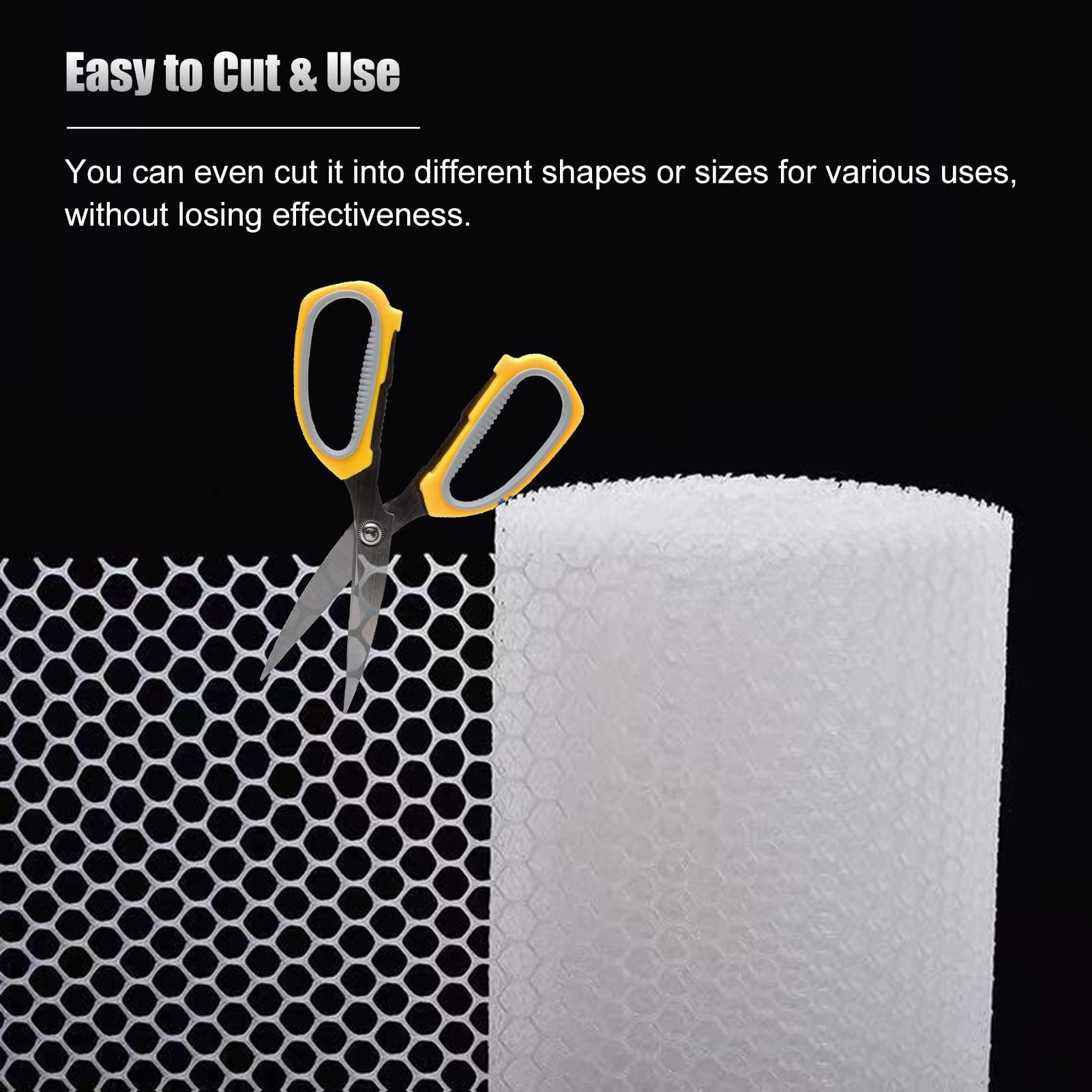 ERRULAN White Rabbit Netting for Garden Protection - 1.5x15m Lightweight Plastic Mesh Roll - Animal Barrier Fence for Above Ground Pool, Indoor & Outdoor Use - Perfect for Vegetable Gardens, Flower Beds and Pet Enclosures